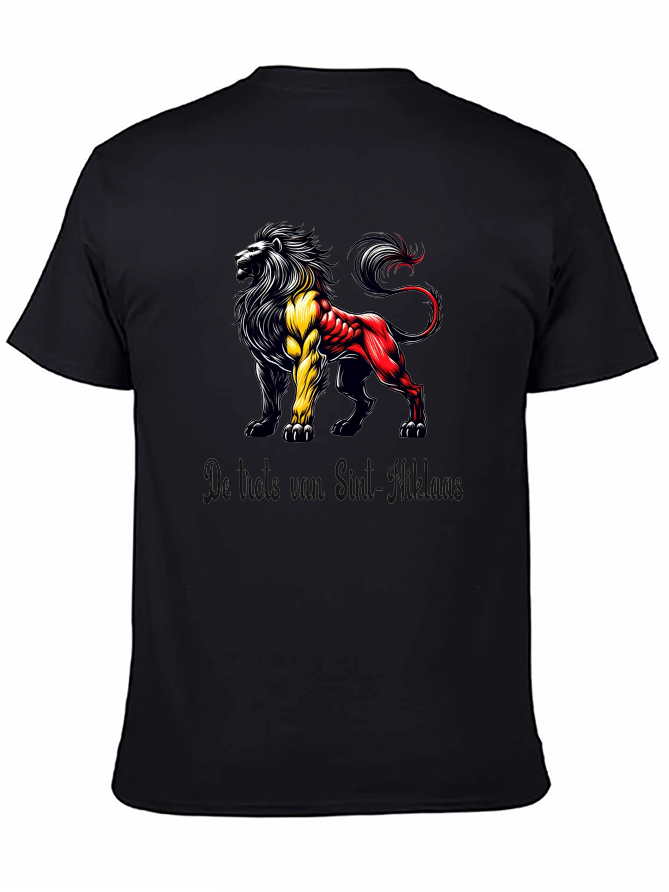 Belgian Lion Black T-Shirt