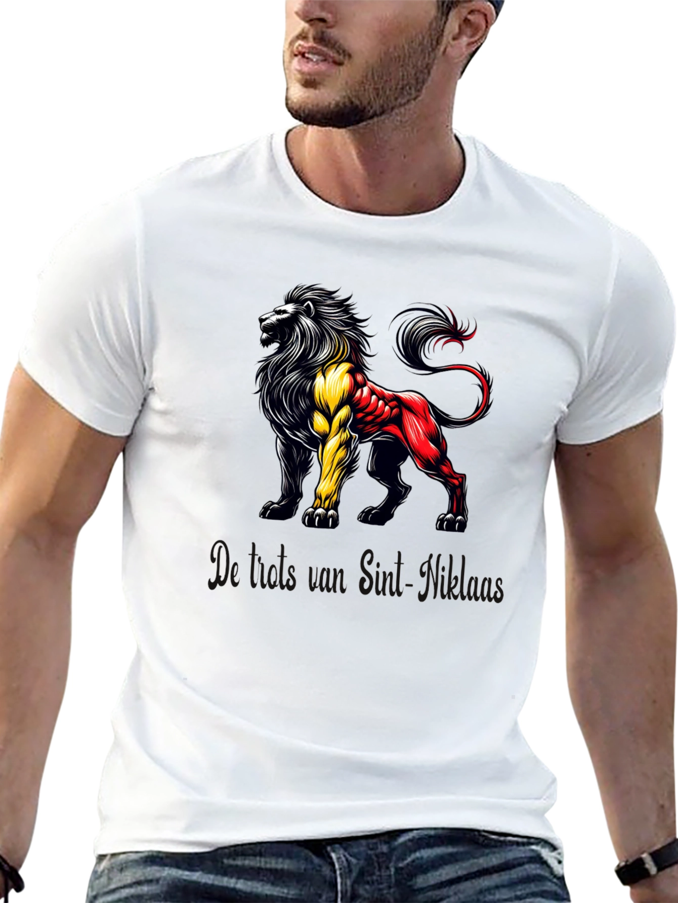 Belgian Lion Black T-Shirt