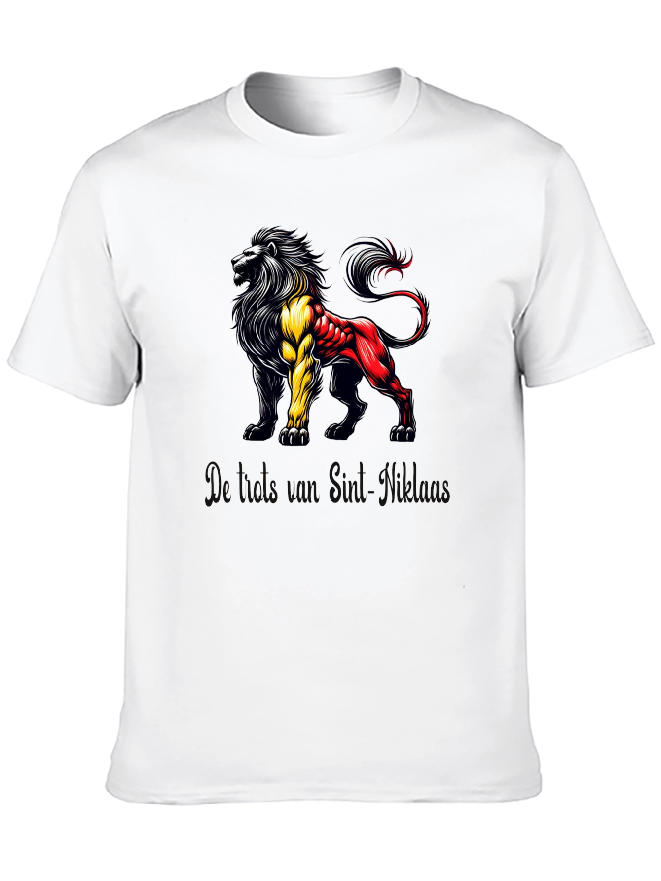 Belgian Lion Black T-Shirt