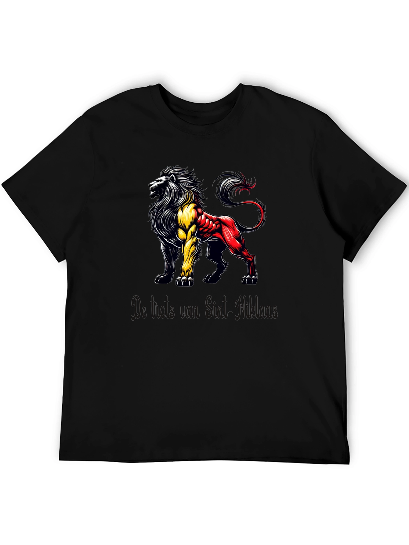Belgian Lion Black T-Shirt