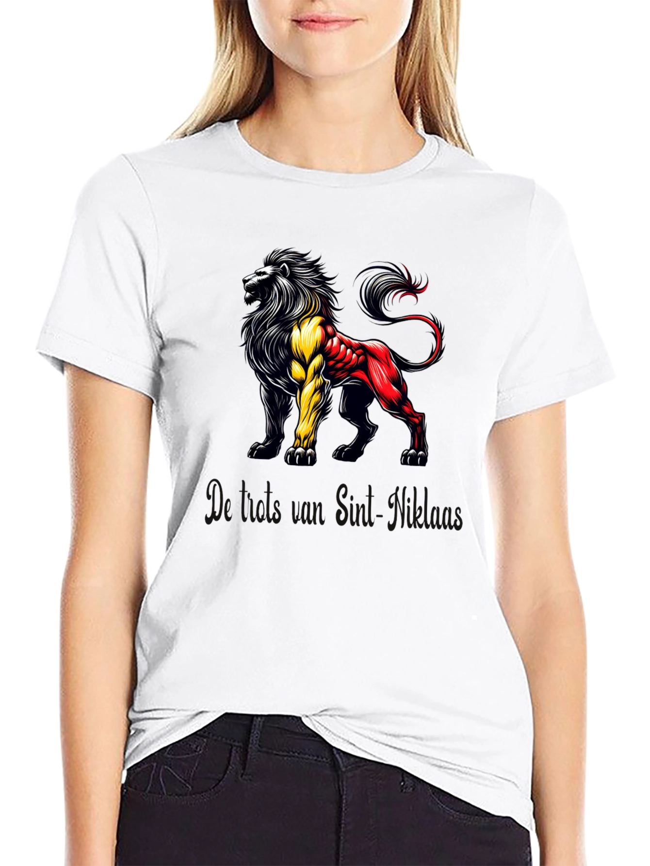 Belgian Lion Black T-Shirt