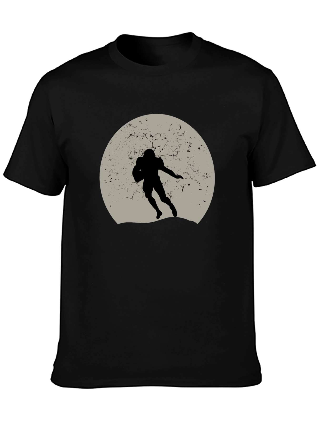 Football Silhouette Graphic Tee - Unique Design