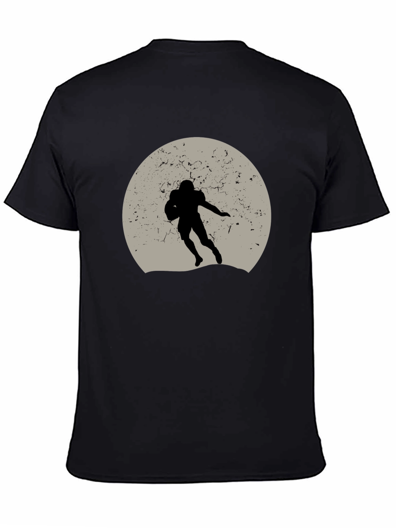 Football Silhouette Graphic Tee - Unique Design