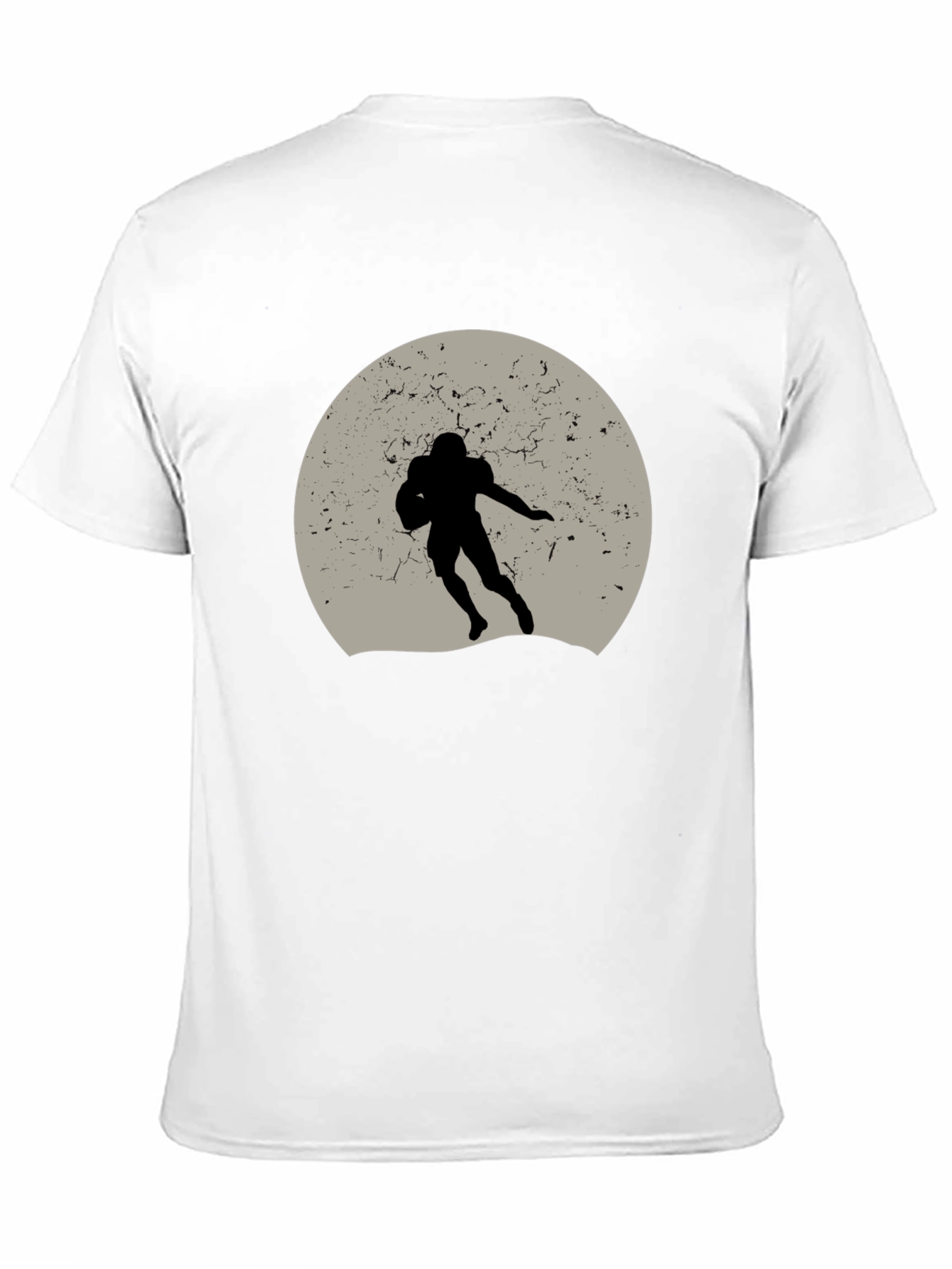 Football Silhouette Graphic Tee - Unique Design