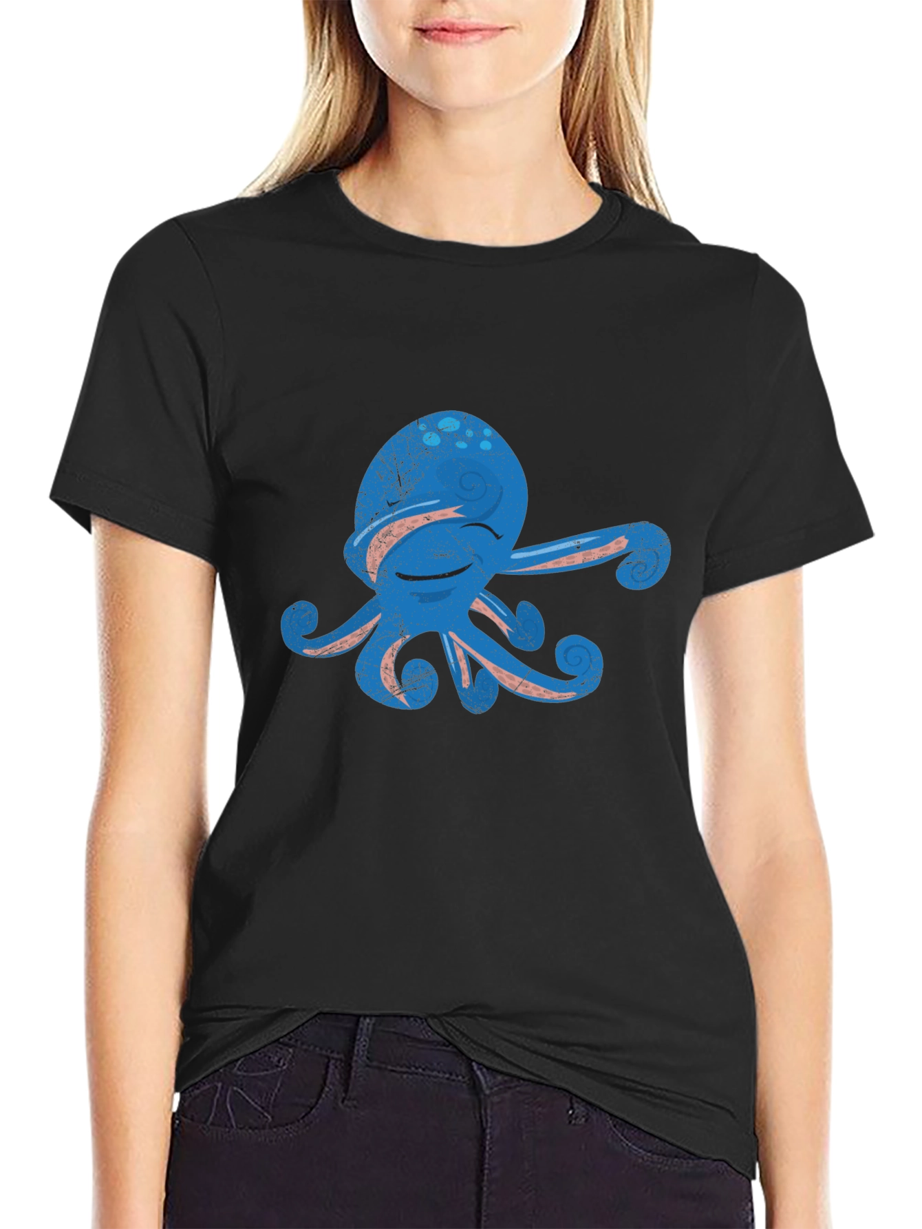 Cool Octopus Graphic Tee - Soft Cotton Blend