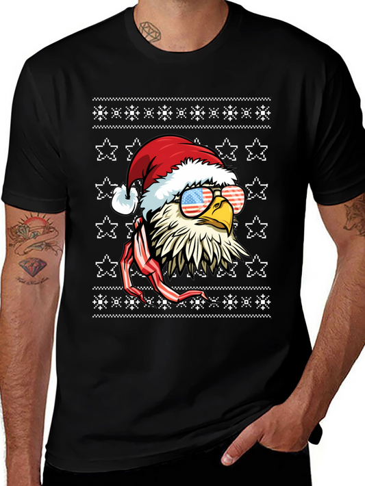 Patriotic Eagle Christmas T-Shirt