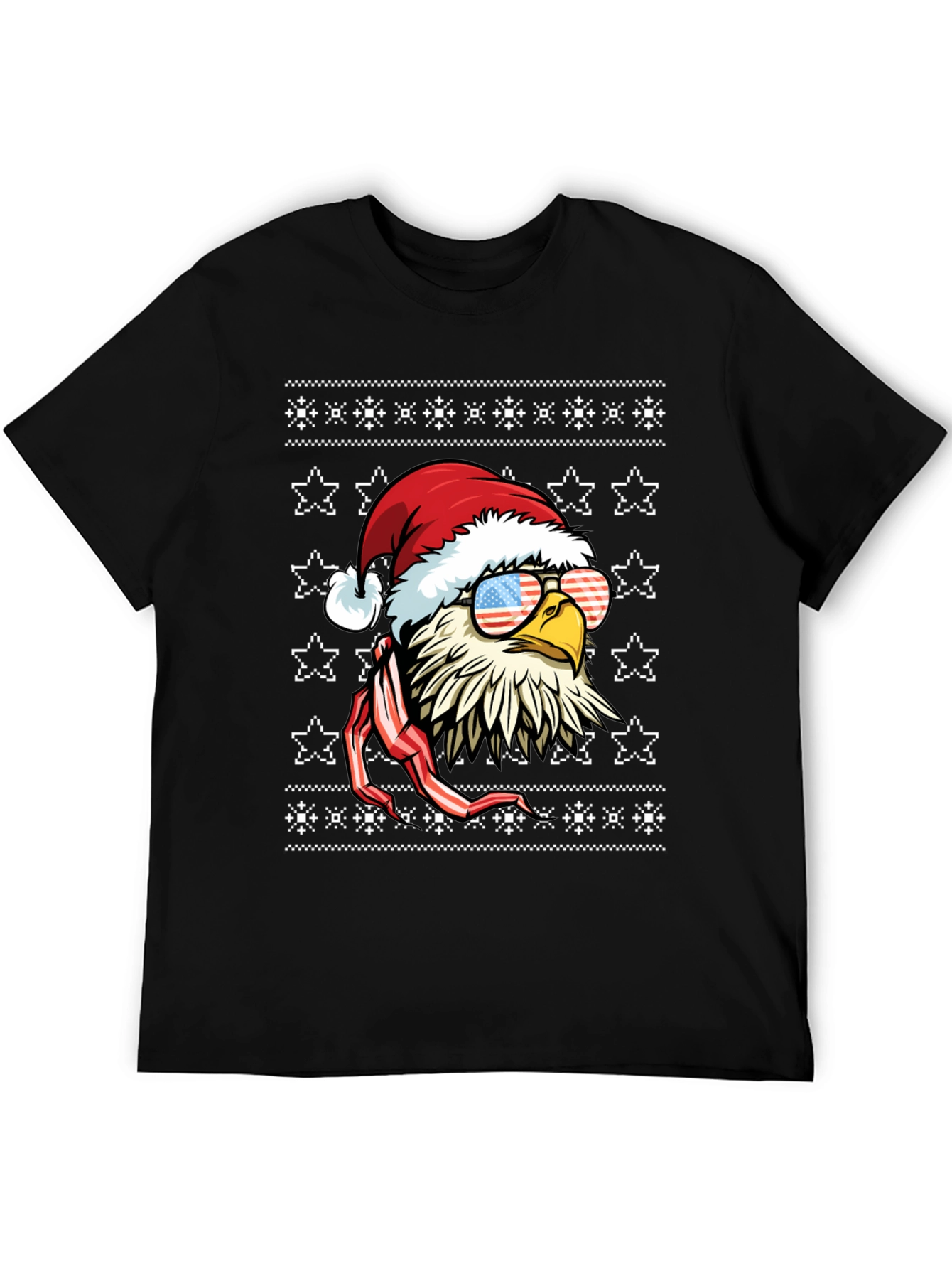 Patriotic Eagle Christmas T-Shirt