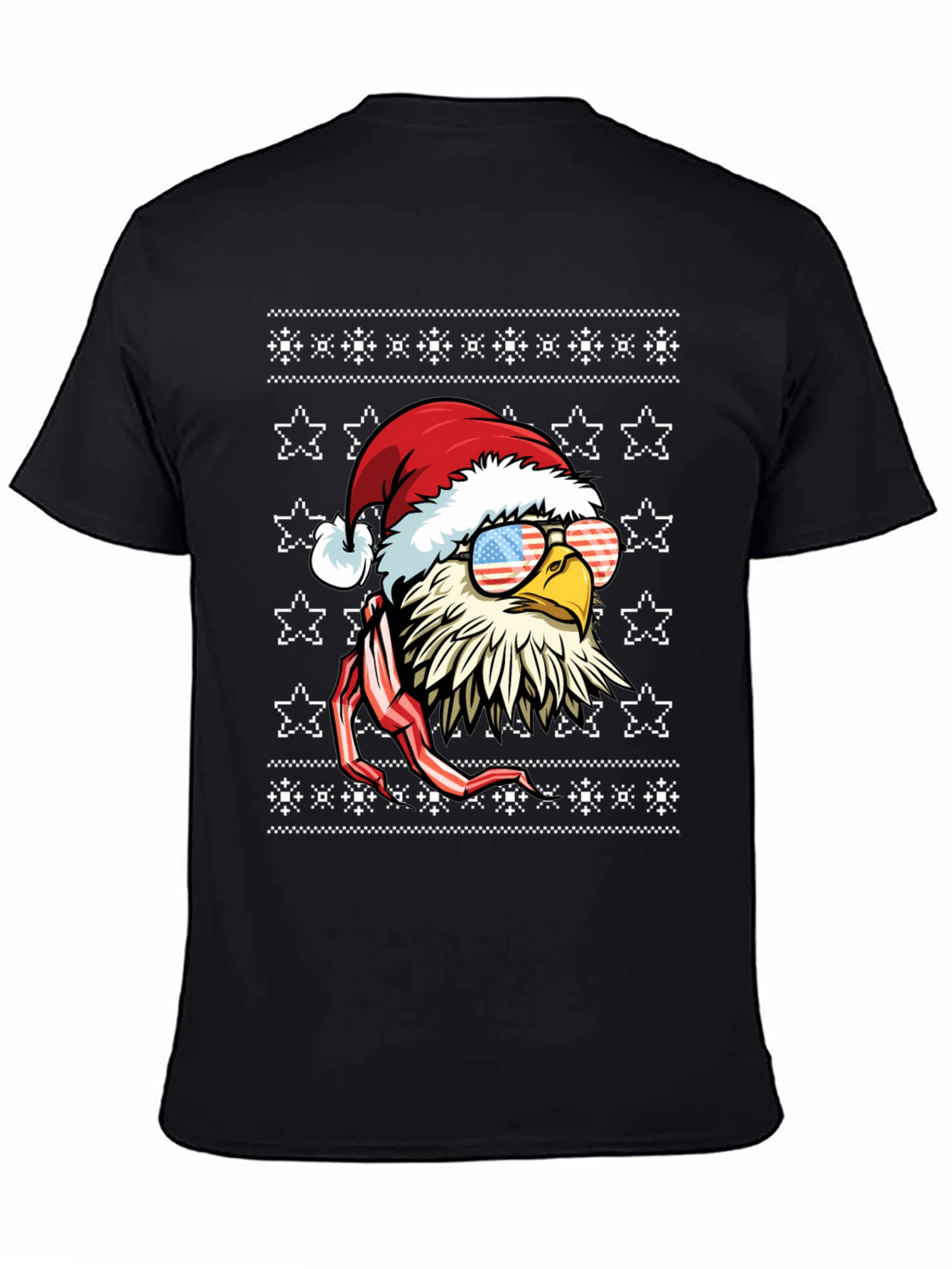 Patriotic Eagle Christmas T-Shirt