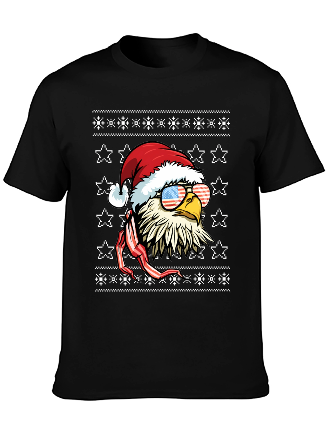 Patriotic Eagle Christmas T-Shirt