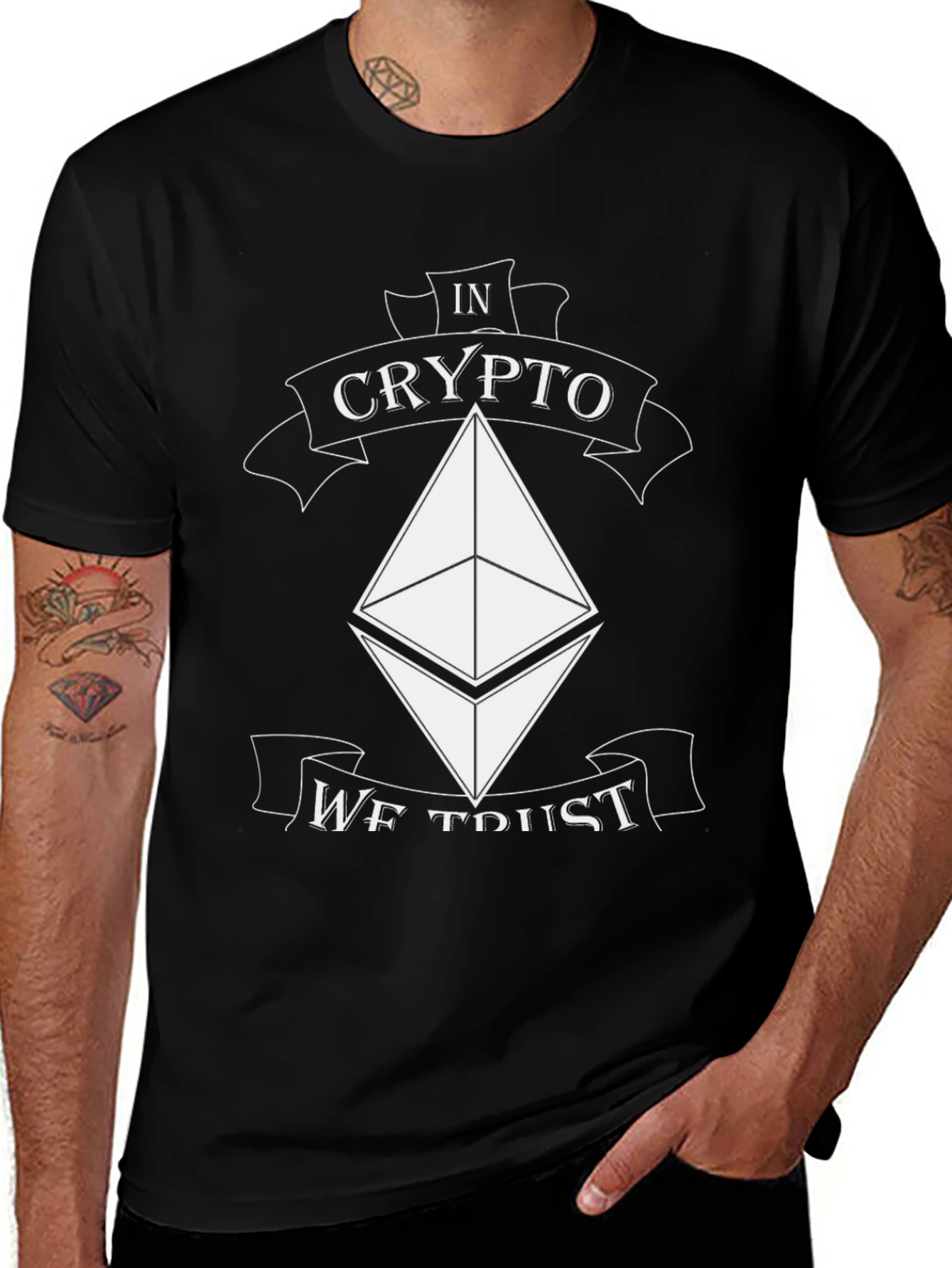 In Crypto We Trust T-Shirt - Black