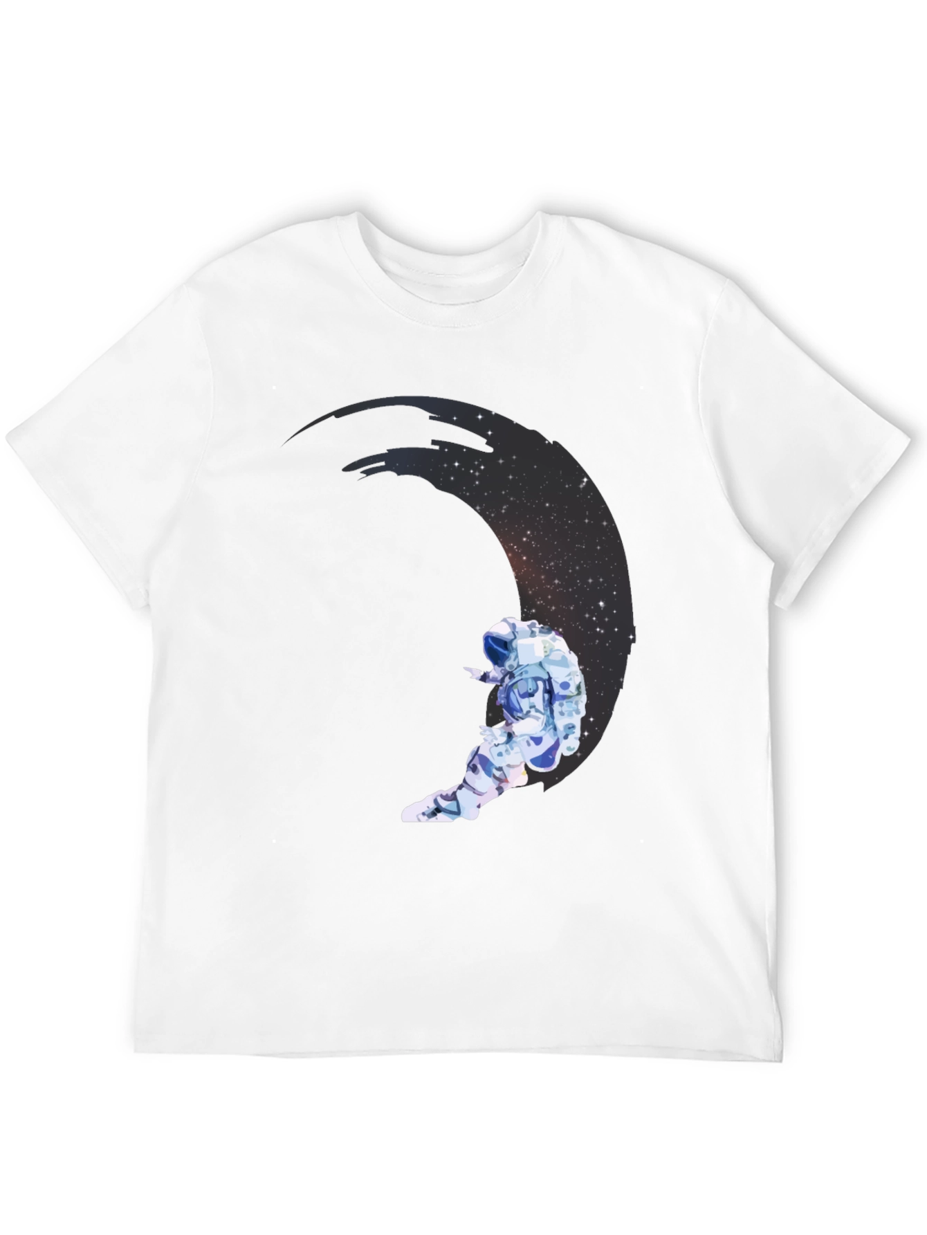 Astronaut Moon Graphic Black Tee