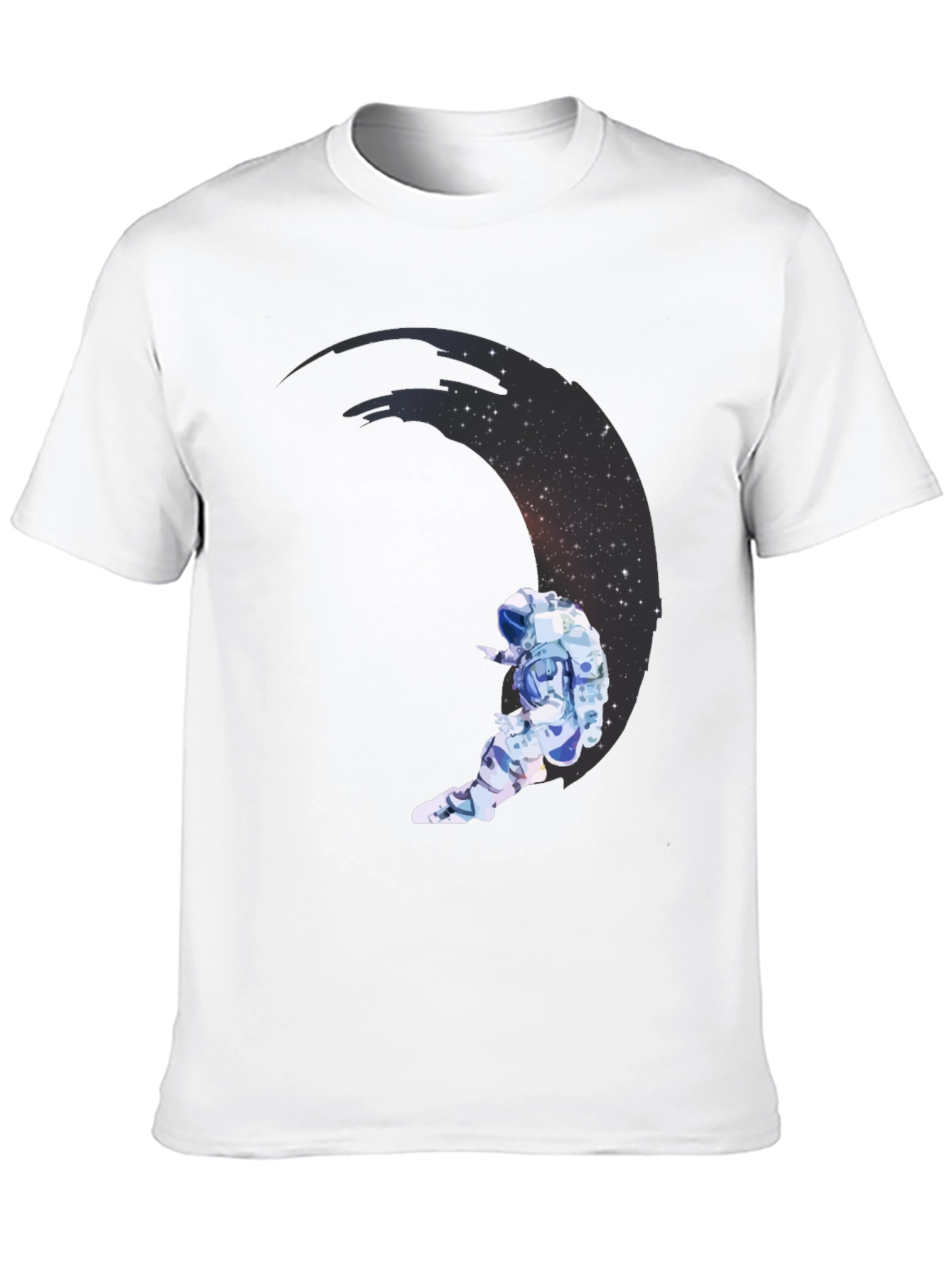 Astronaut Moon Graphic Black Tee