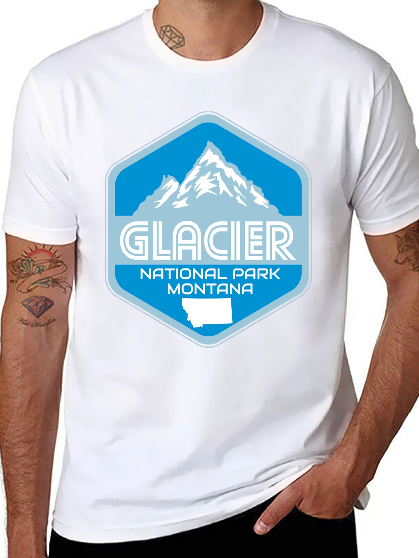 Glacier National Park Montana Graphic Tee