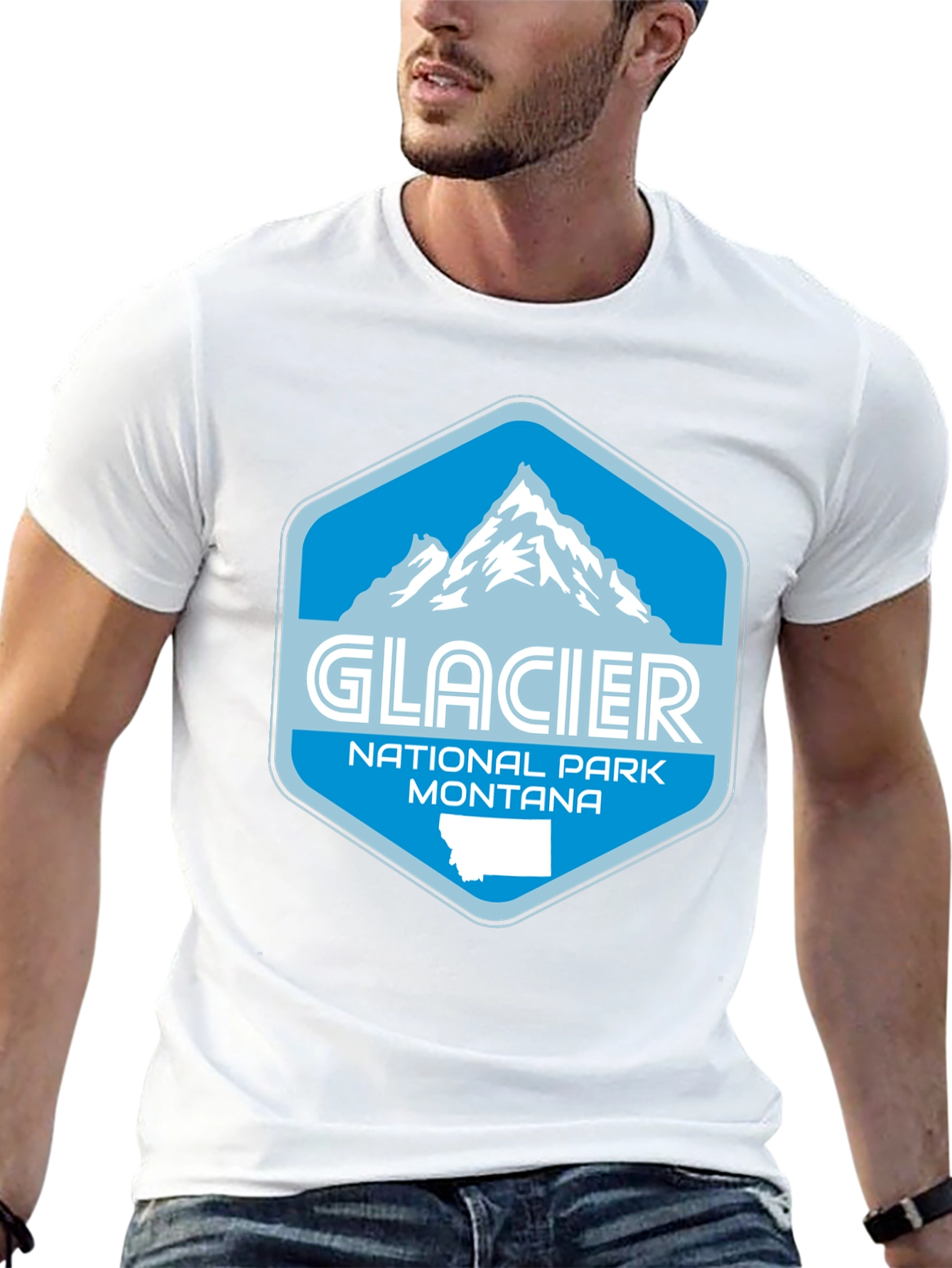 Glacier National Park Montana Graphic Tee