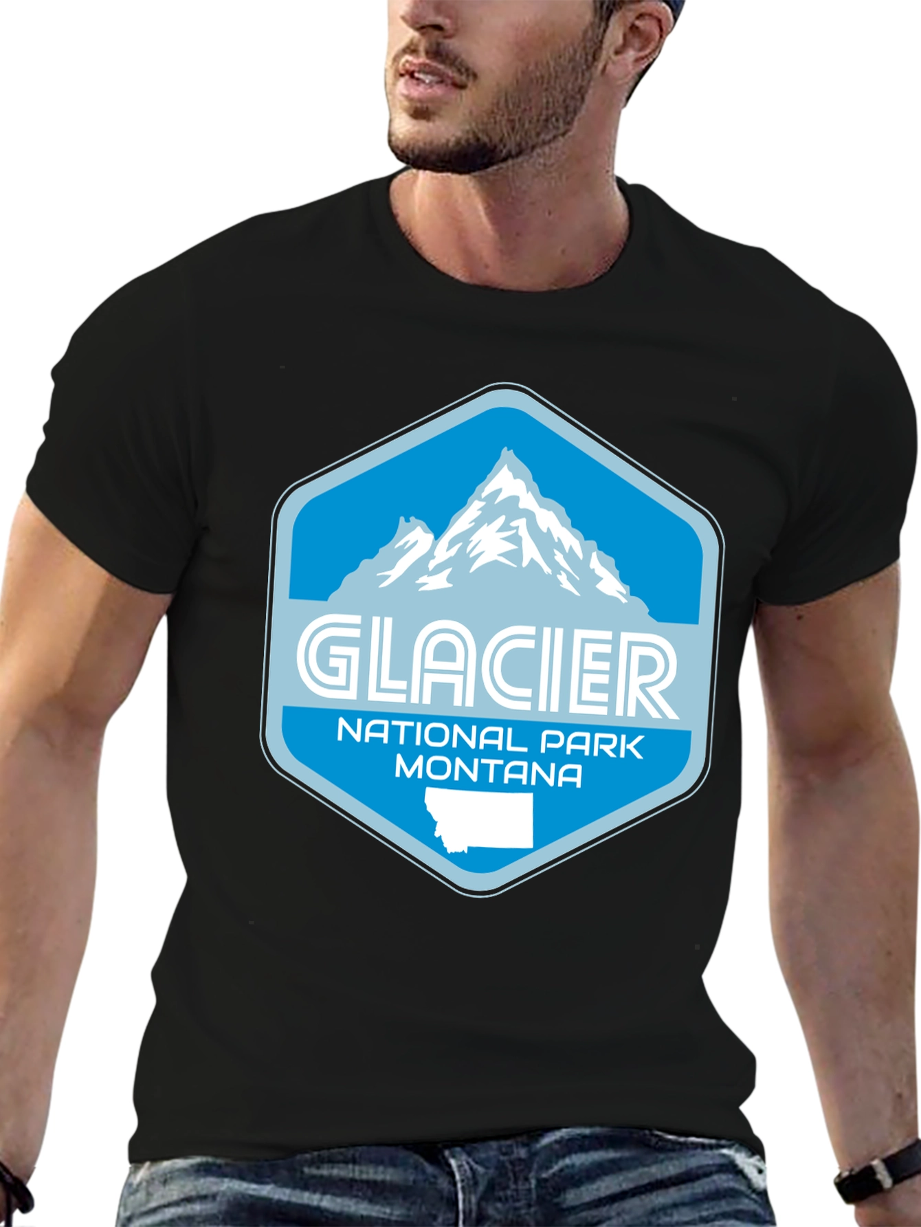 Glacier National Park Montana Graphic Tee