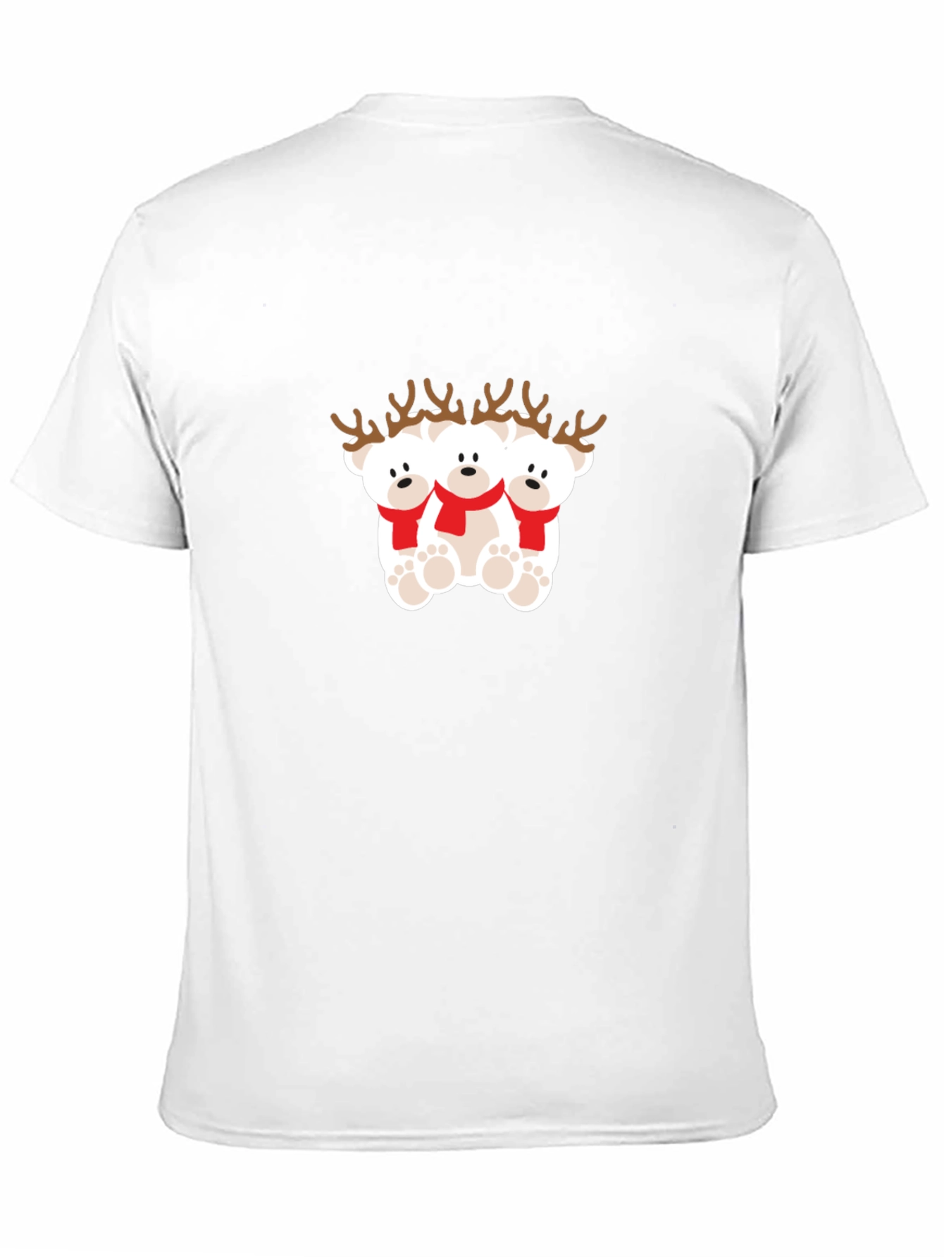 Festive Reindeer Bears Graphic Tee