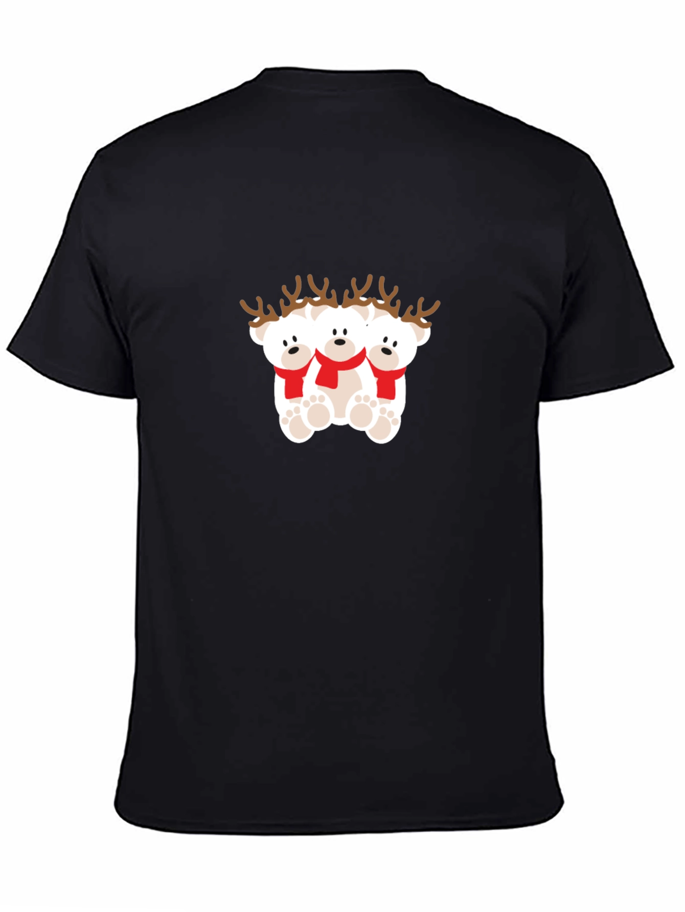 Festive Reindeer Bears Graphic Tee