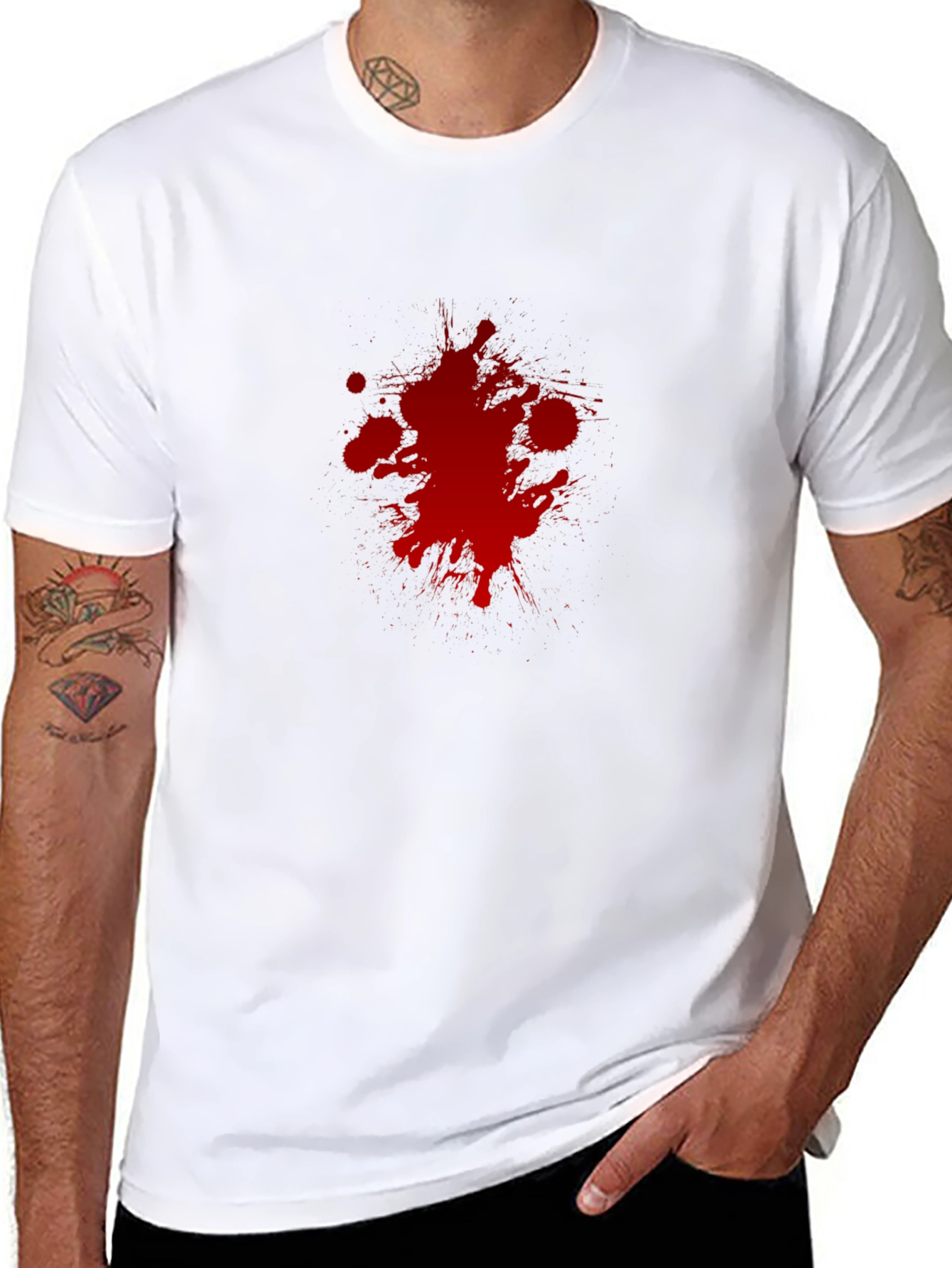 Blood Splatter Graphic T-Shirt