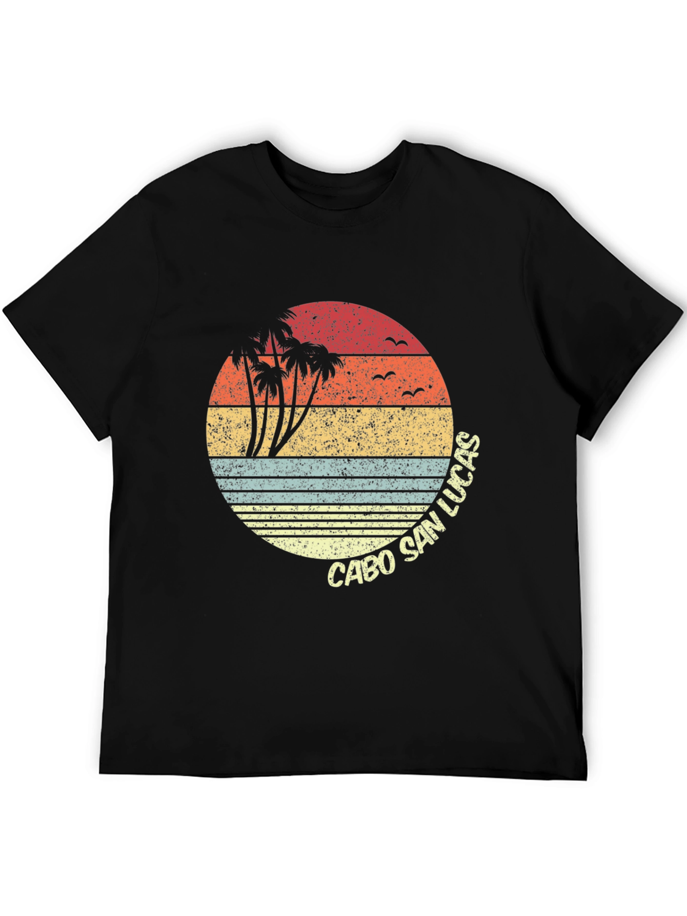 Cabo San Lucas Retro Sunset Graphic T-Shirt