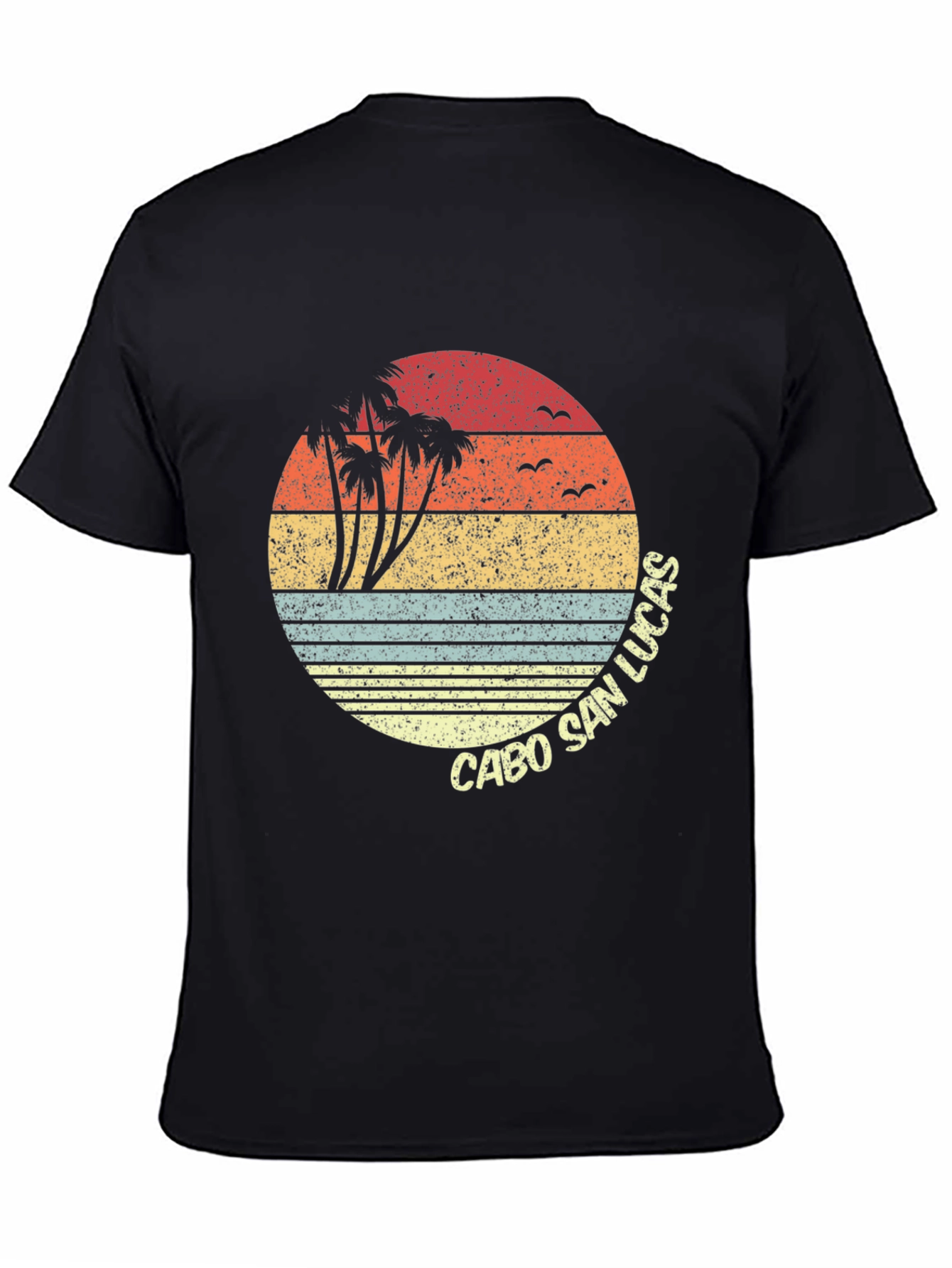 Cabo San Lucas Retro Sunset Graphic T-Shirt