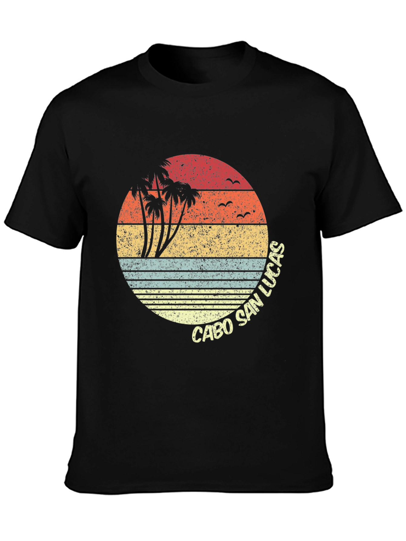 Cabo San Lucas Retro Sunset Graphic T-Shirt