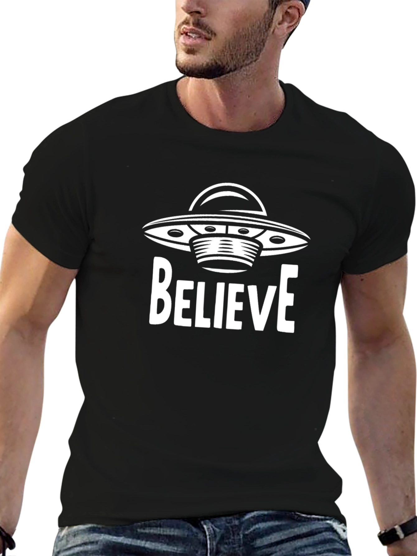 Believe UFO T-Shirt - Sci-Fi Alien Tee