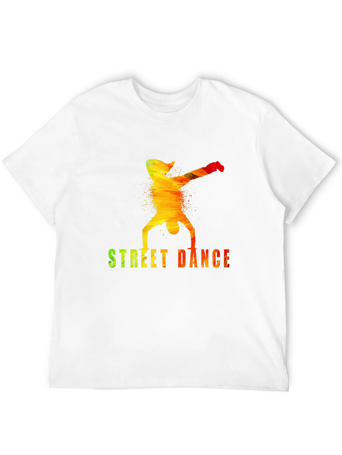 Street Dance Graphic Tee - Stylish Mens Black T-Shirt