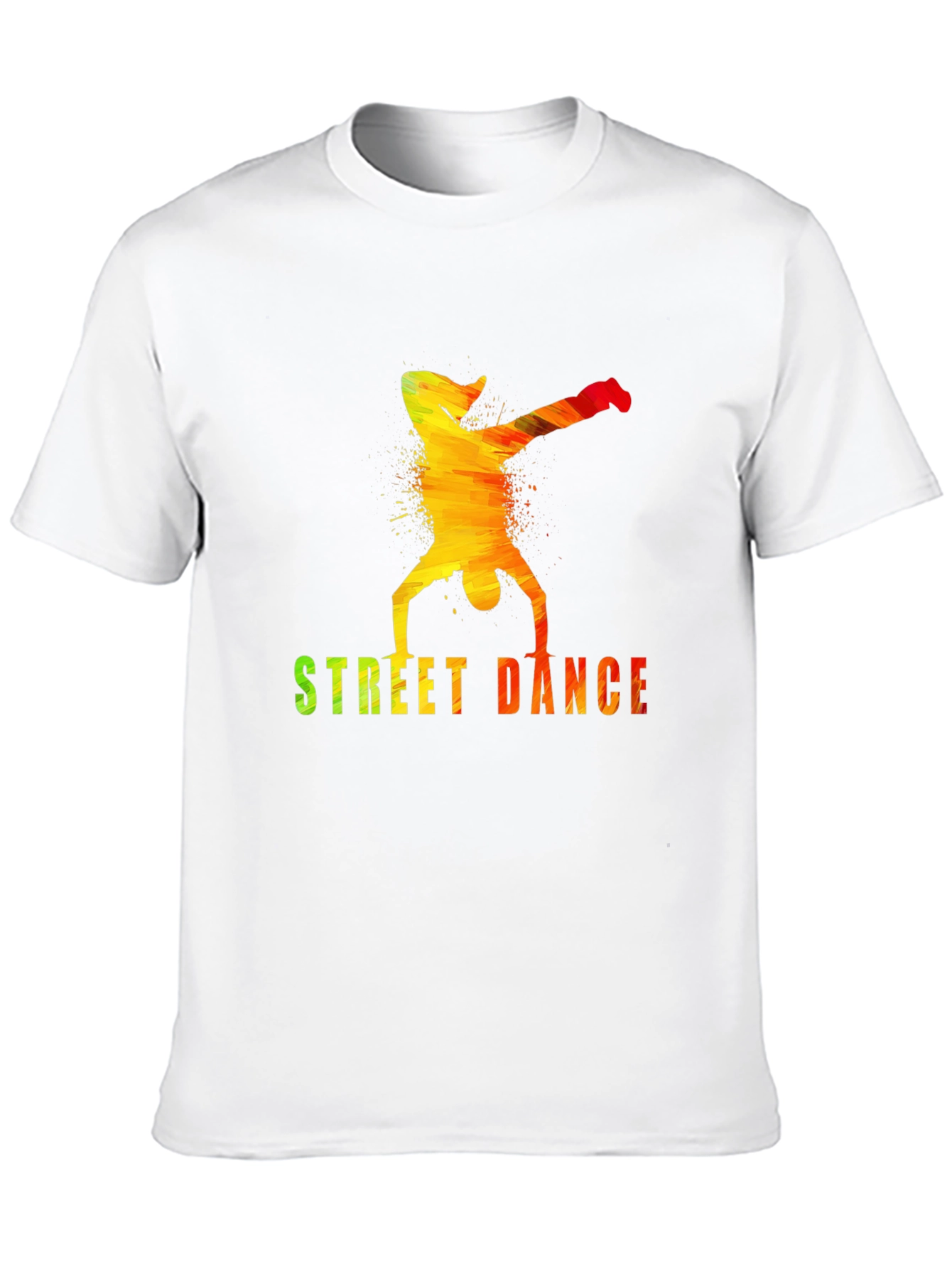 Street Dance Graphic Tee - Stylish Mens Black T-Shirt