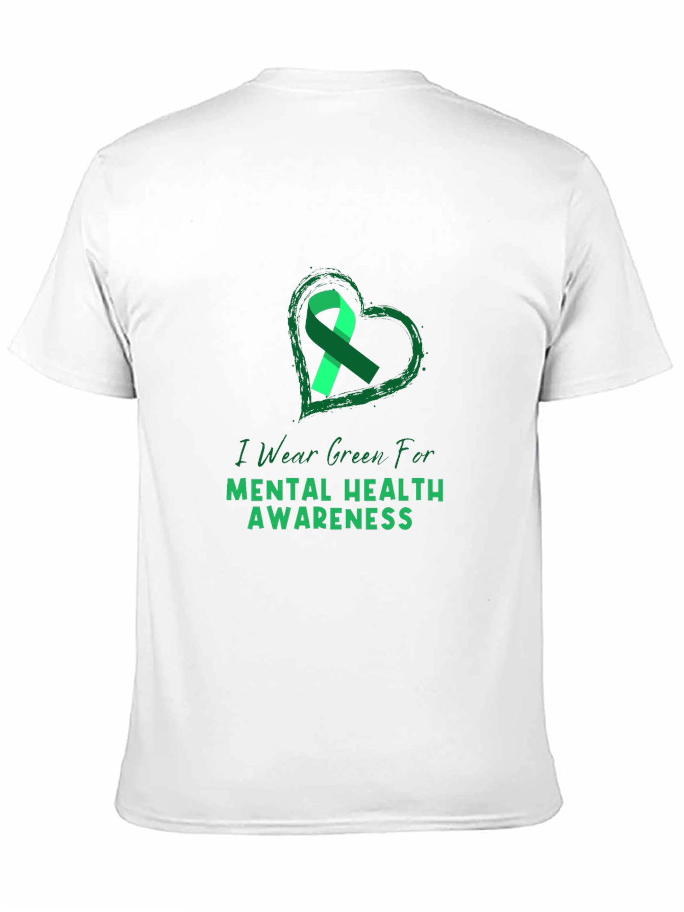 Green Ribbon Mental Health Awareness T-Shirt