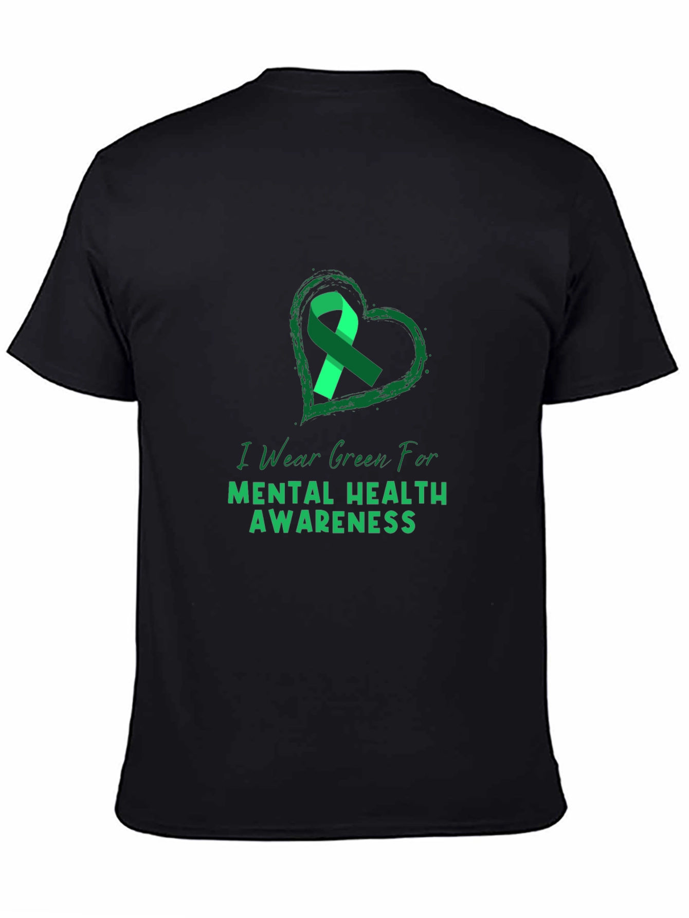 Green Ribbon Mental Health Awareness T-Shirt