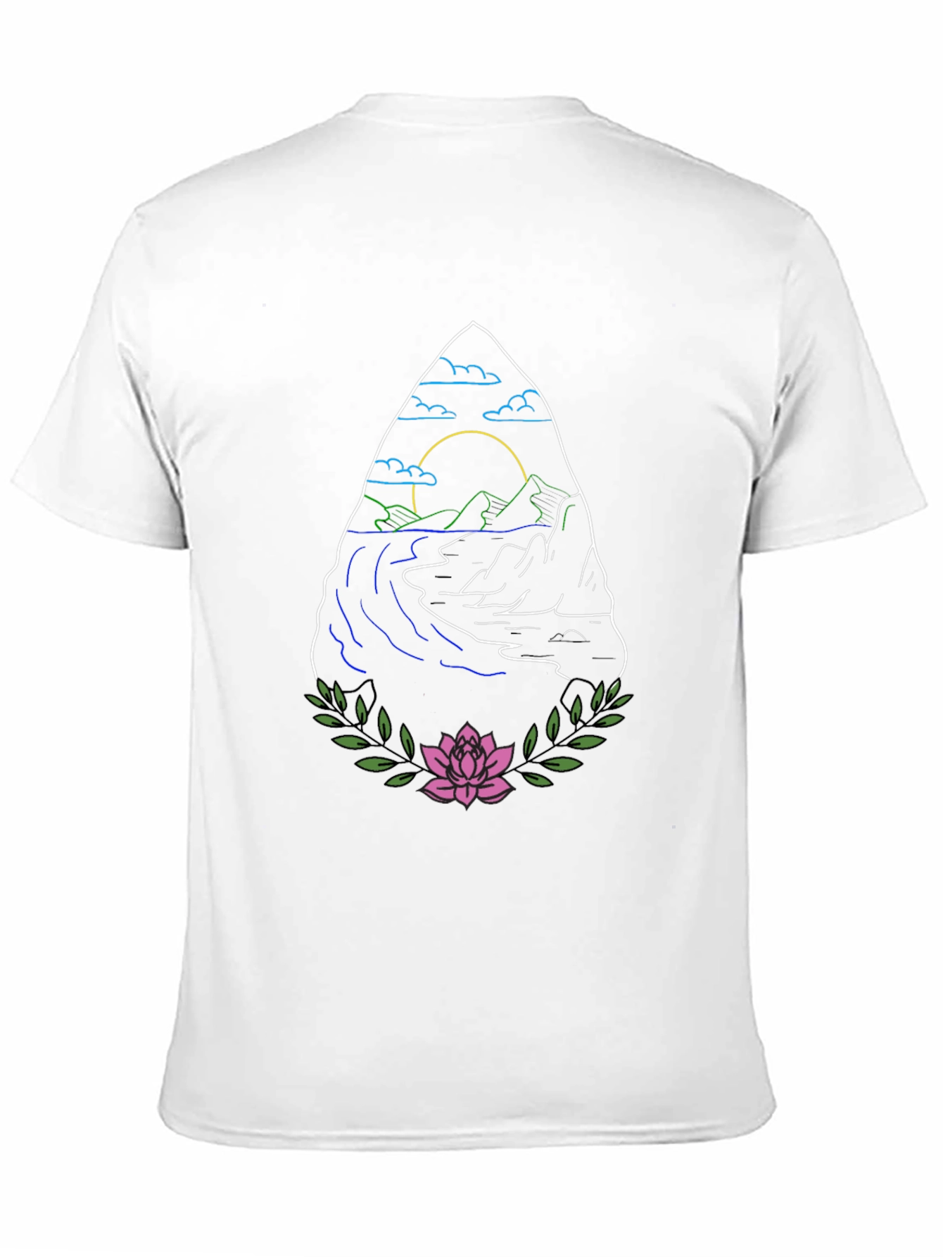 Nature Graphic Black T-Shirt