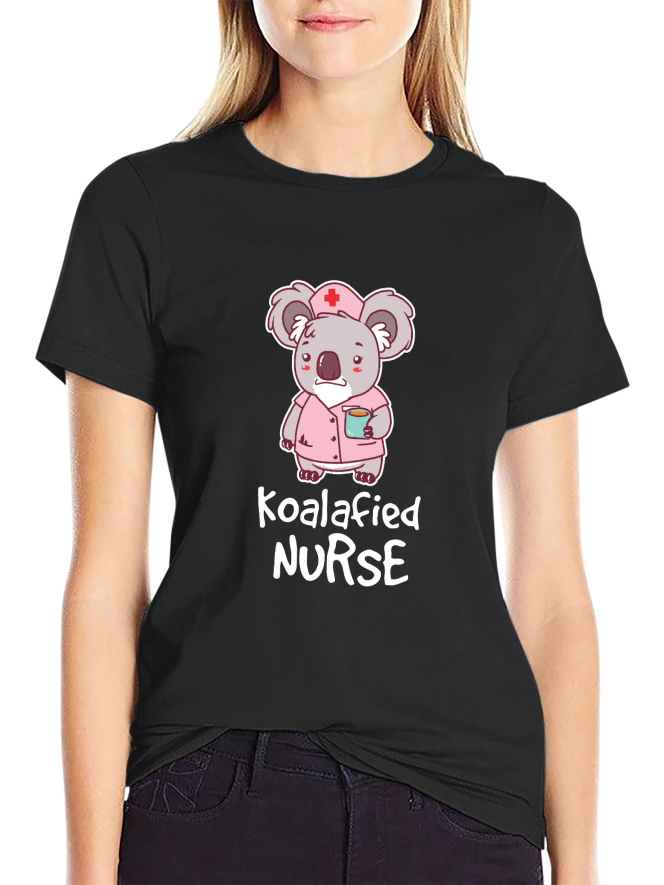 Koalafied Nurse Graphic T-Shirt - Cute Koala Design
