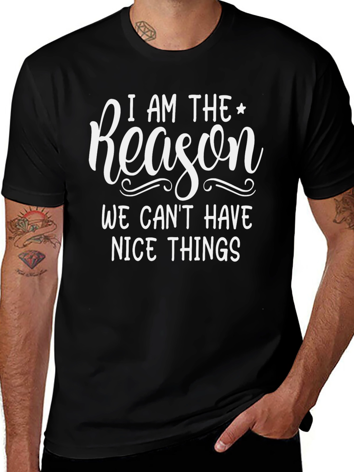 Funny I Am The Reason Graphic T-Shirt