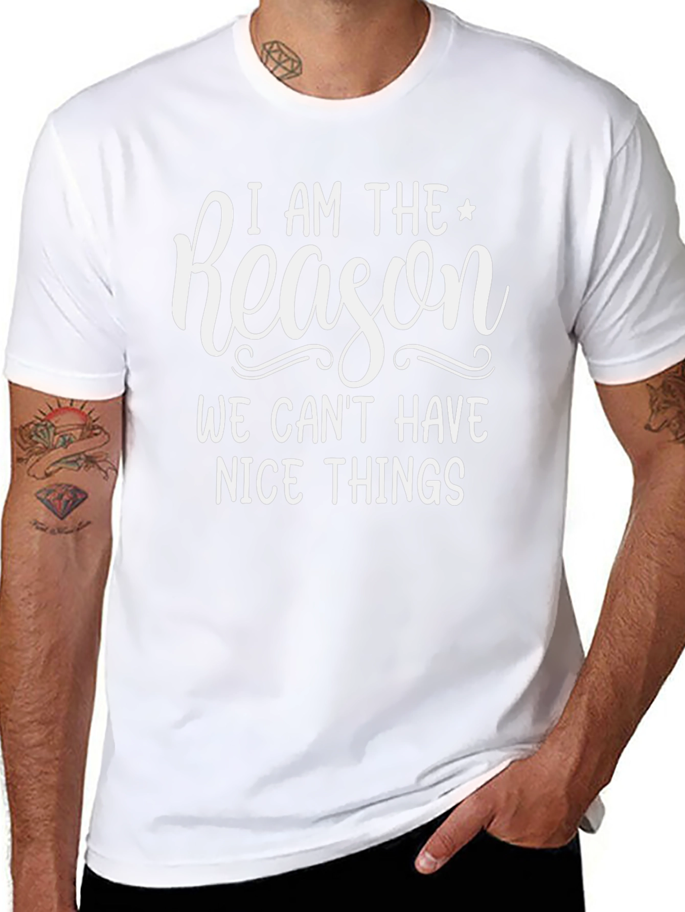 Funny I Am The Reason Graphic T-Shirt