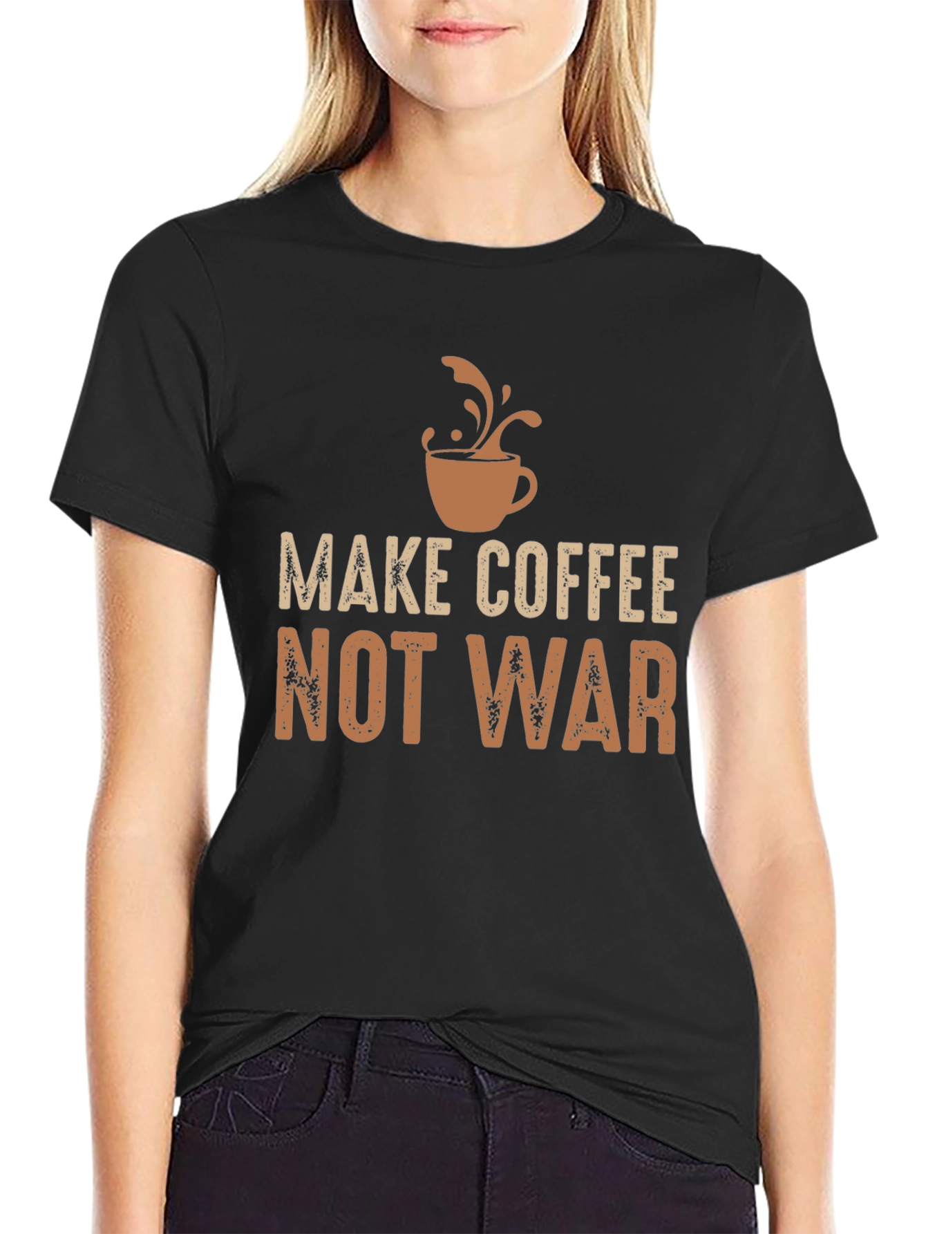 Make Coffee Not War Graphic Tee
