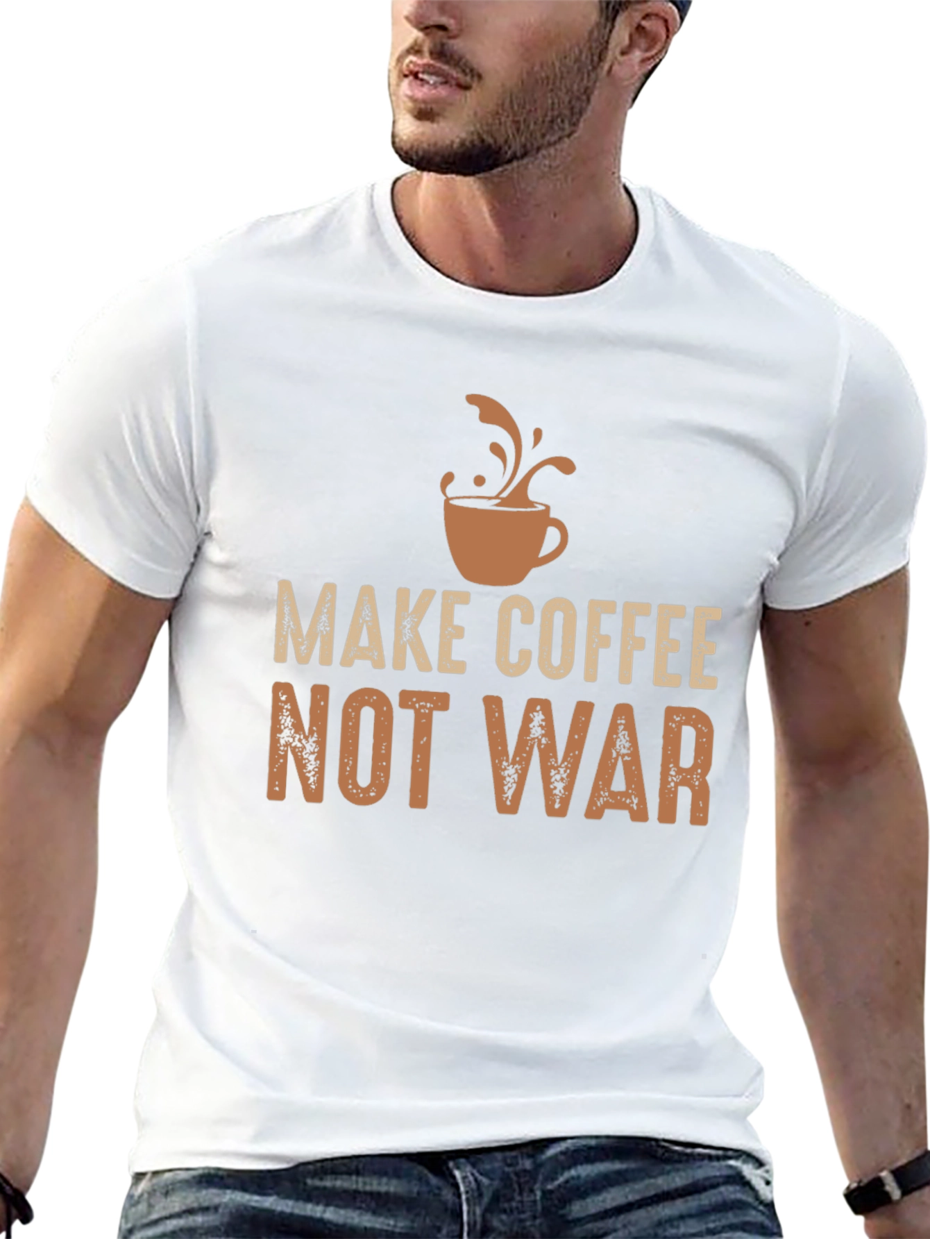Make Coffee Not War Graphic Tee