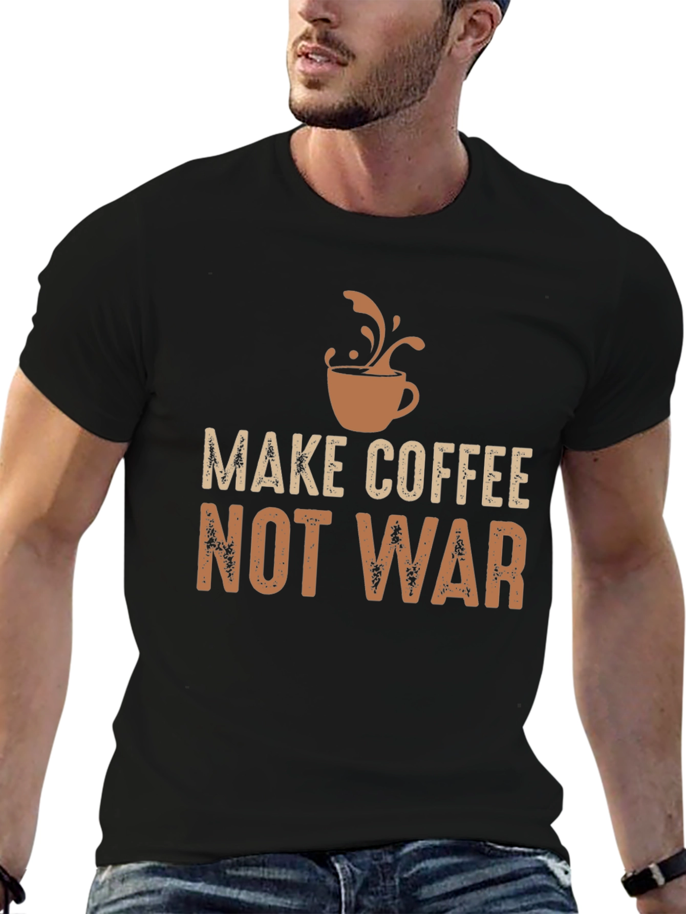 Make Coffee Not War Graphic Tee
