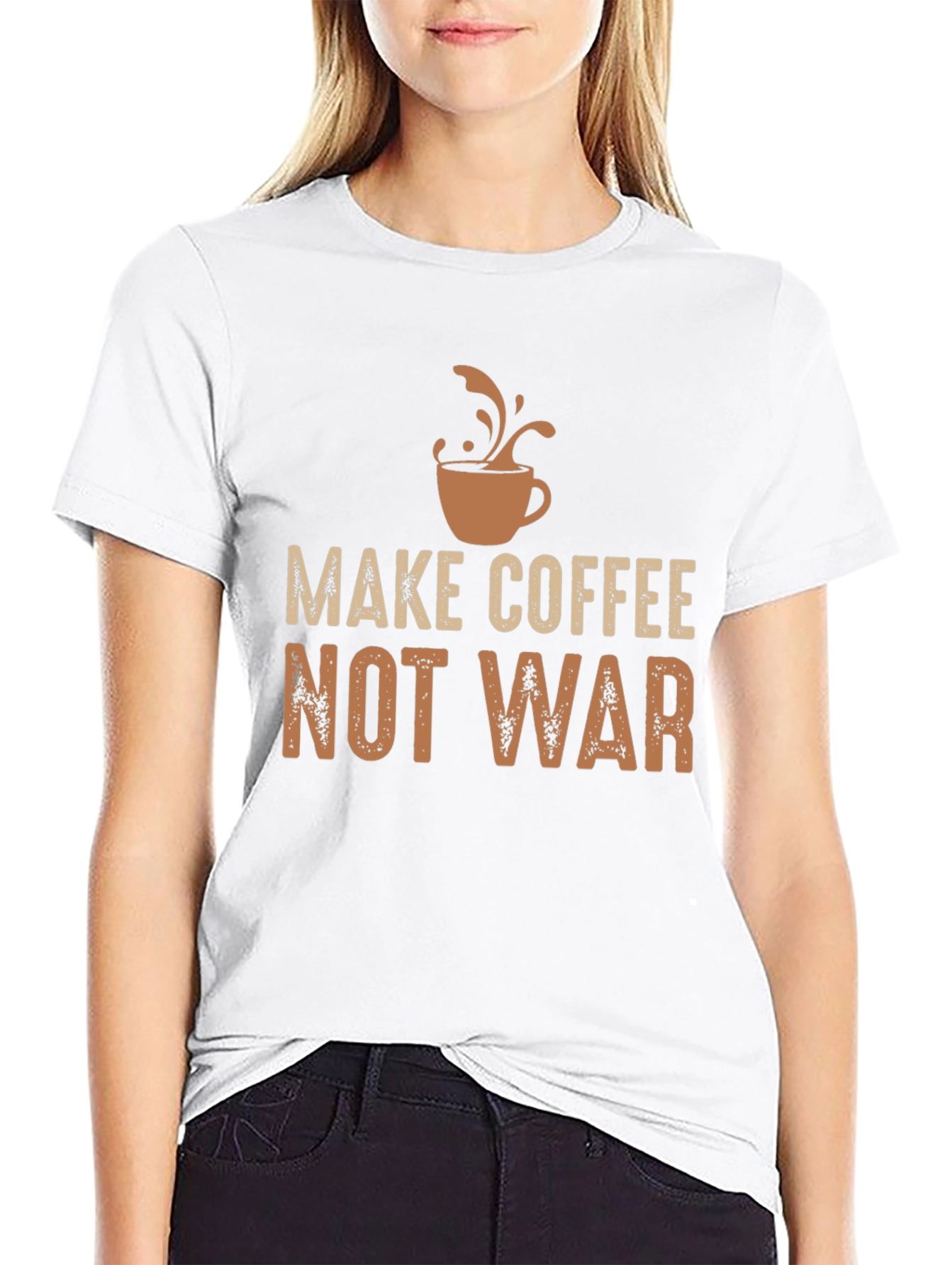 Make Coffee Not War Graphic Tee