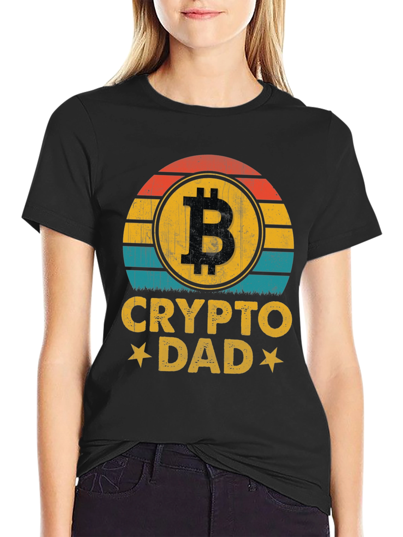 Crypto Dad T-Shirt - Bitcoin Lover Gift