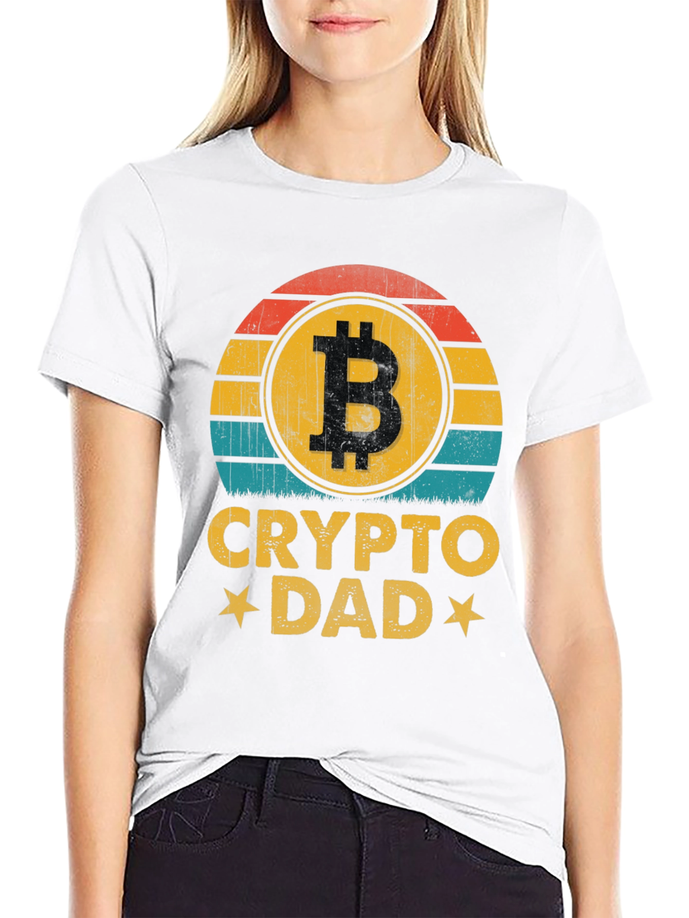 Crypto Dad T-Shirt - Bitcoin Lover Gift