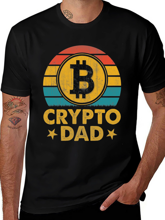 Crypto Dad T-Shirt - Bitcoin Lover Gift