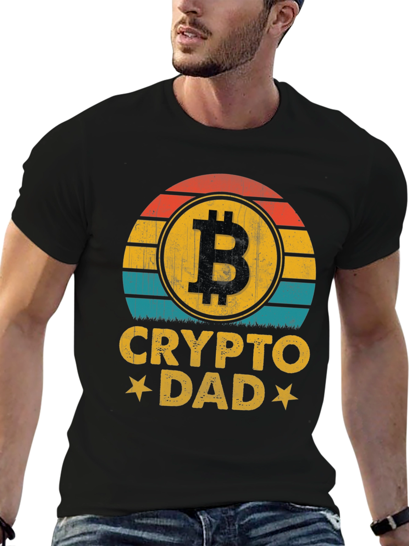 Crypto Dad T-Shirt - Bitcoin Lover Gift