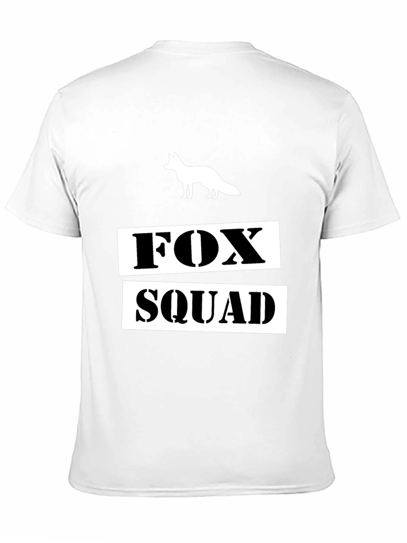 Fox Squad Graphic T-Shirt - Black Crew Neck Tee