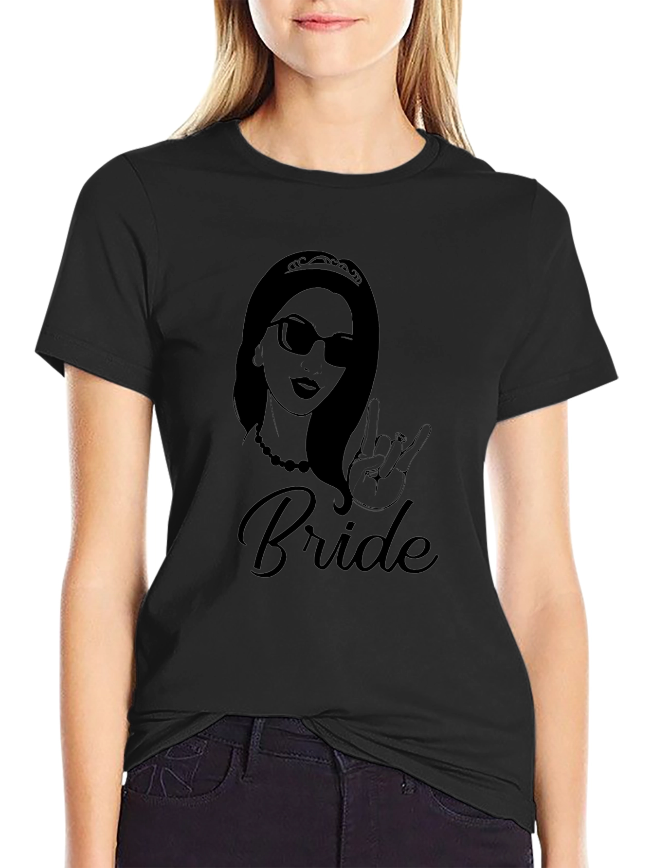 Bride Graphic Tee - Rock On Bridal Shirt