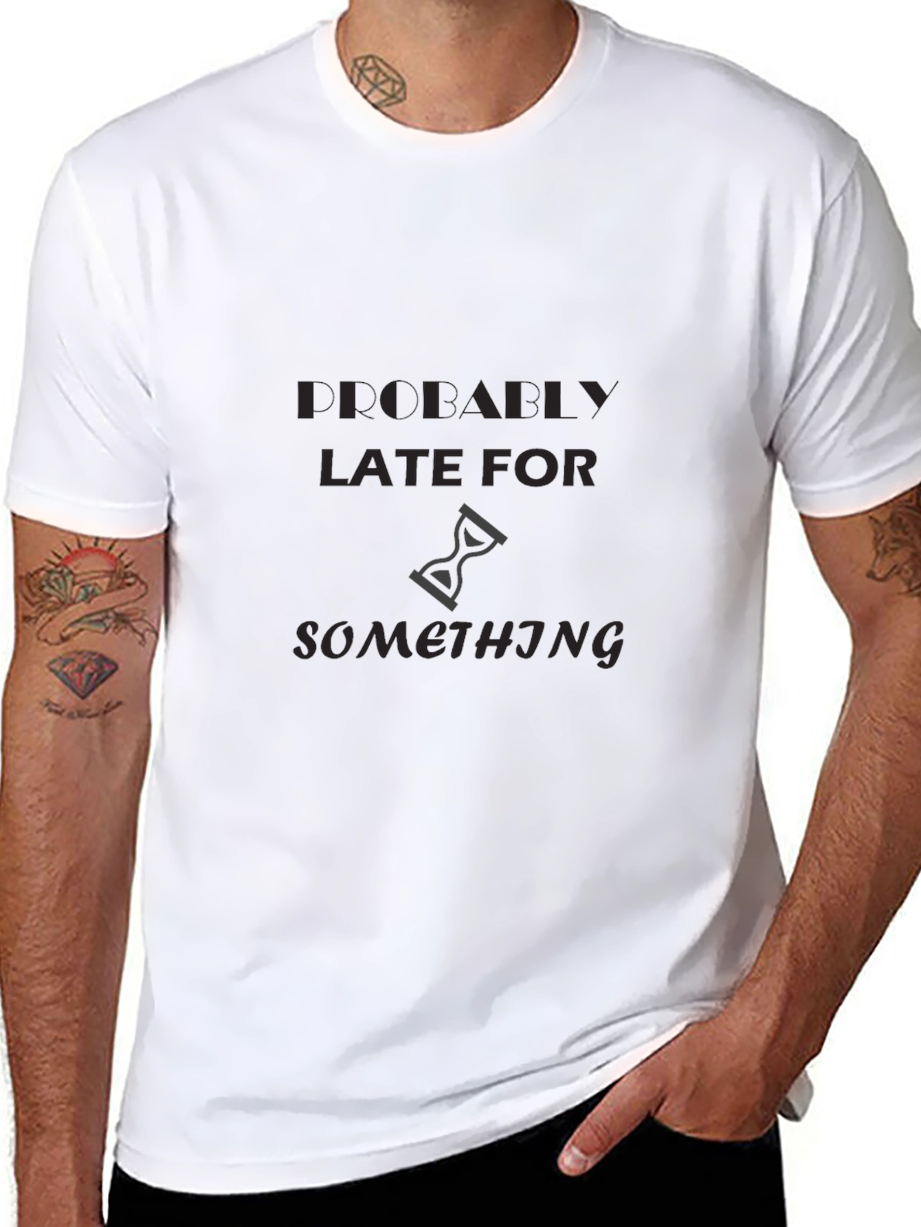 Humorous Late Graphic T-Shirt