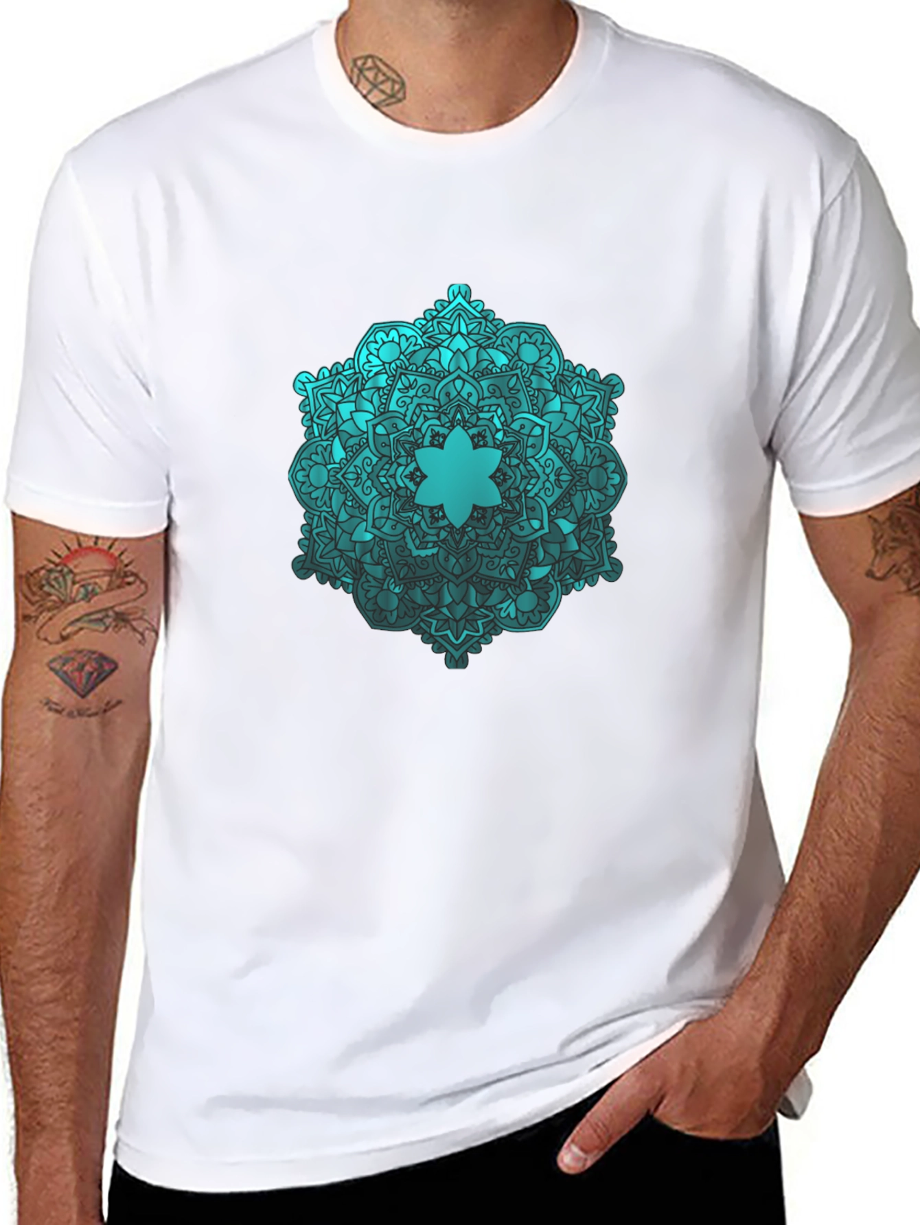 Mandala Graphic Black T-Shirt