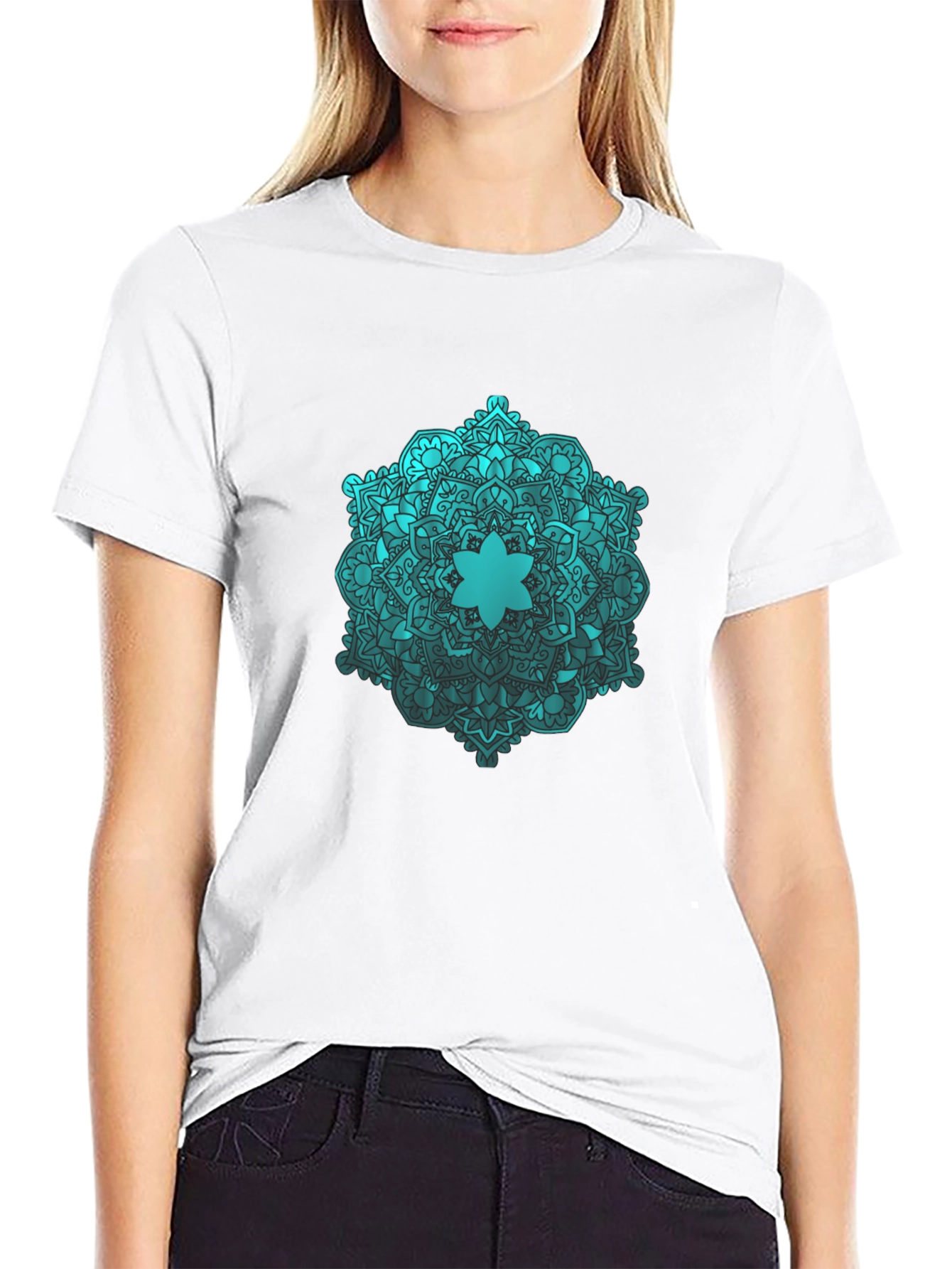 Mandala Graphic Black T-Shirt