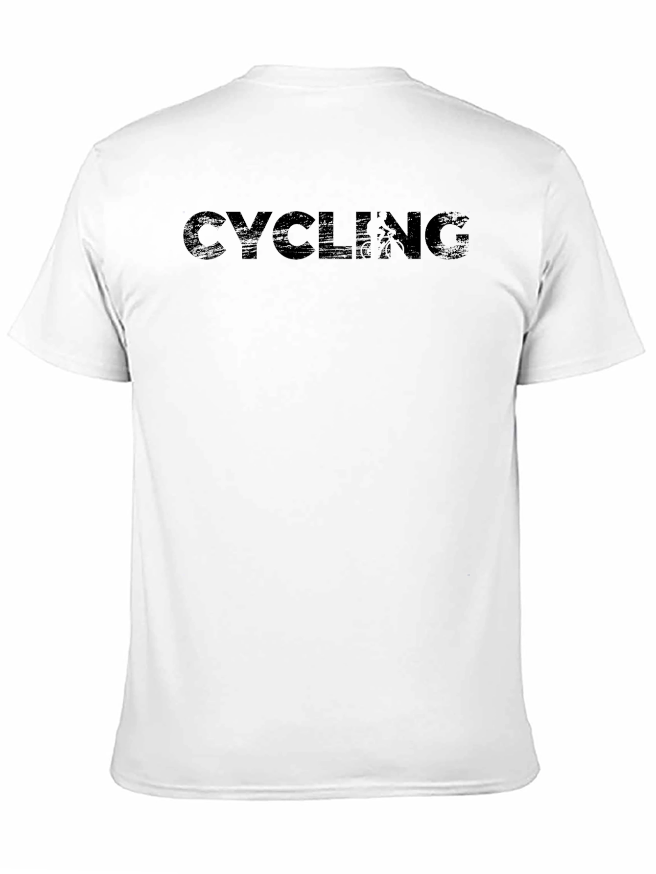 Cycling Graphic Tee - Black Cotton T-Shirt