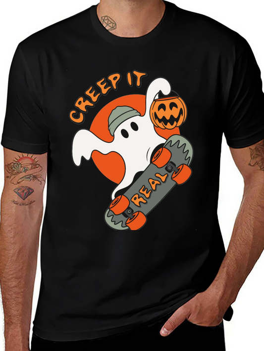 Creep It Real Ghost Skateboard T-Shirt