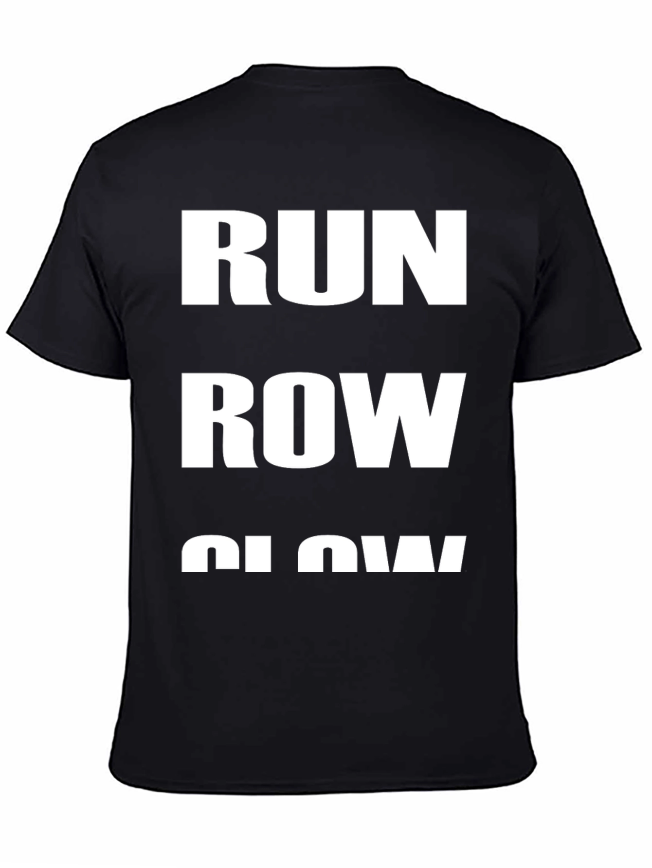 Run Row Glow Black Graphic Tee